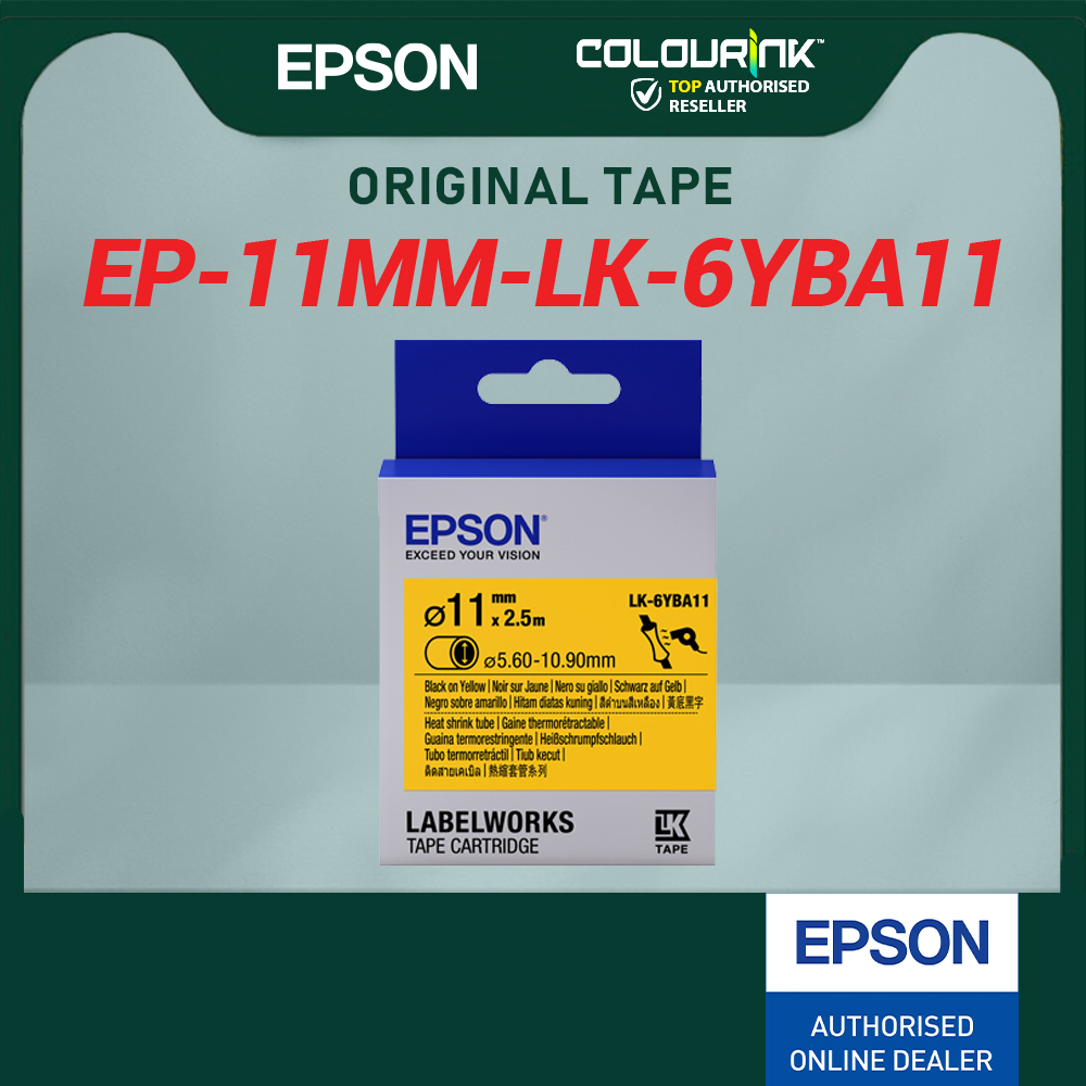 Epson Original Genuine Heat Shrink Tube LK TAPE 4WBA3 4WBA5 4YBA3 4YBA5 6WBA11 6WBA14 6YBA14 7WBA21 7YBA21 for Z900FK