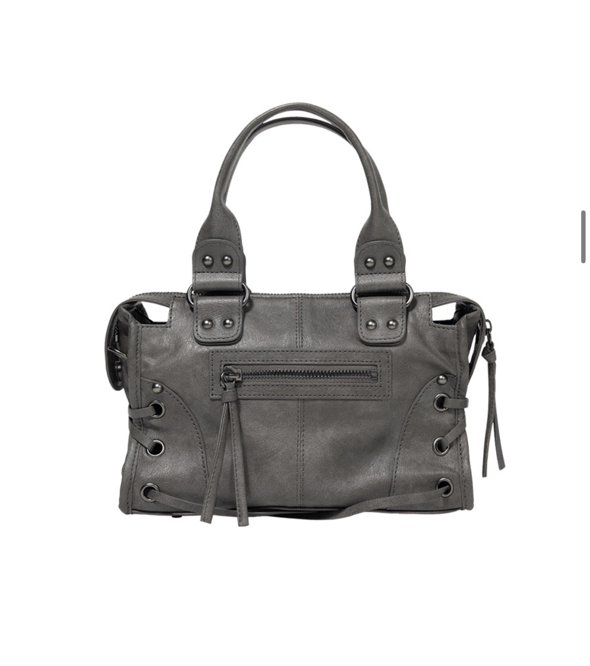 Fancyclub BELTED WASHING LEATHER MINI BAG (GRAY) F26QE991