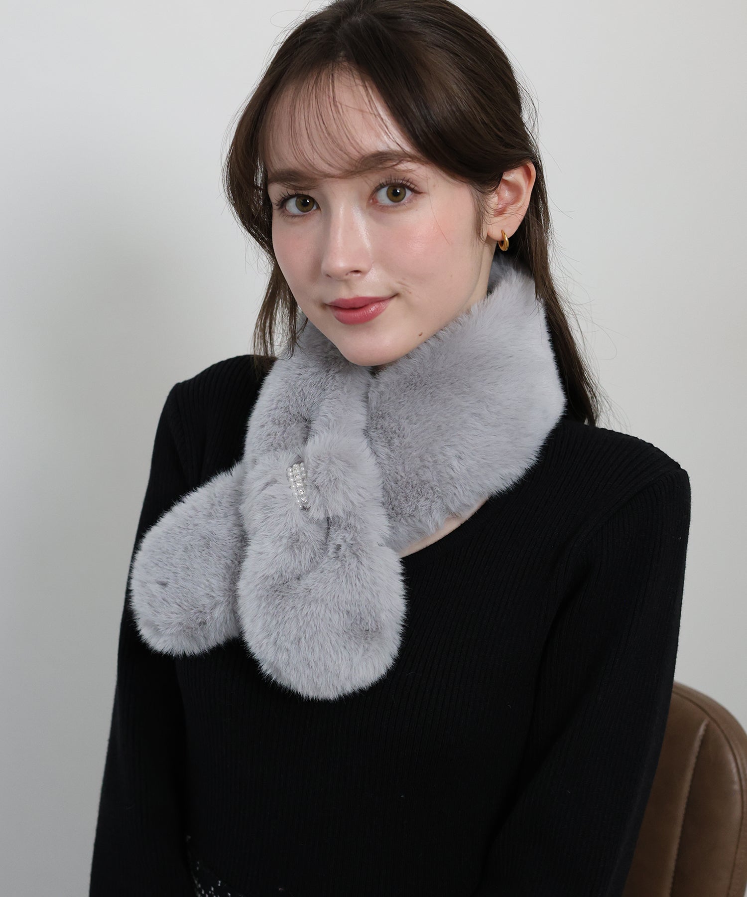 <限量現貨><JP> Lovely Pearl Fur Muffler* 3色入