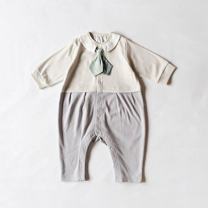 🌸預訂 日本直送🌸🇯🇵Mocmof三色假兩件小熊刺繡領巾禮服長袖連身服