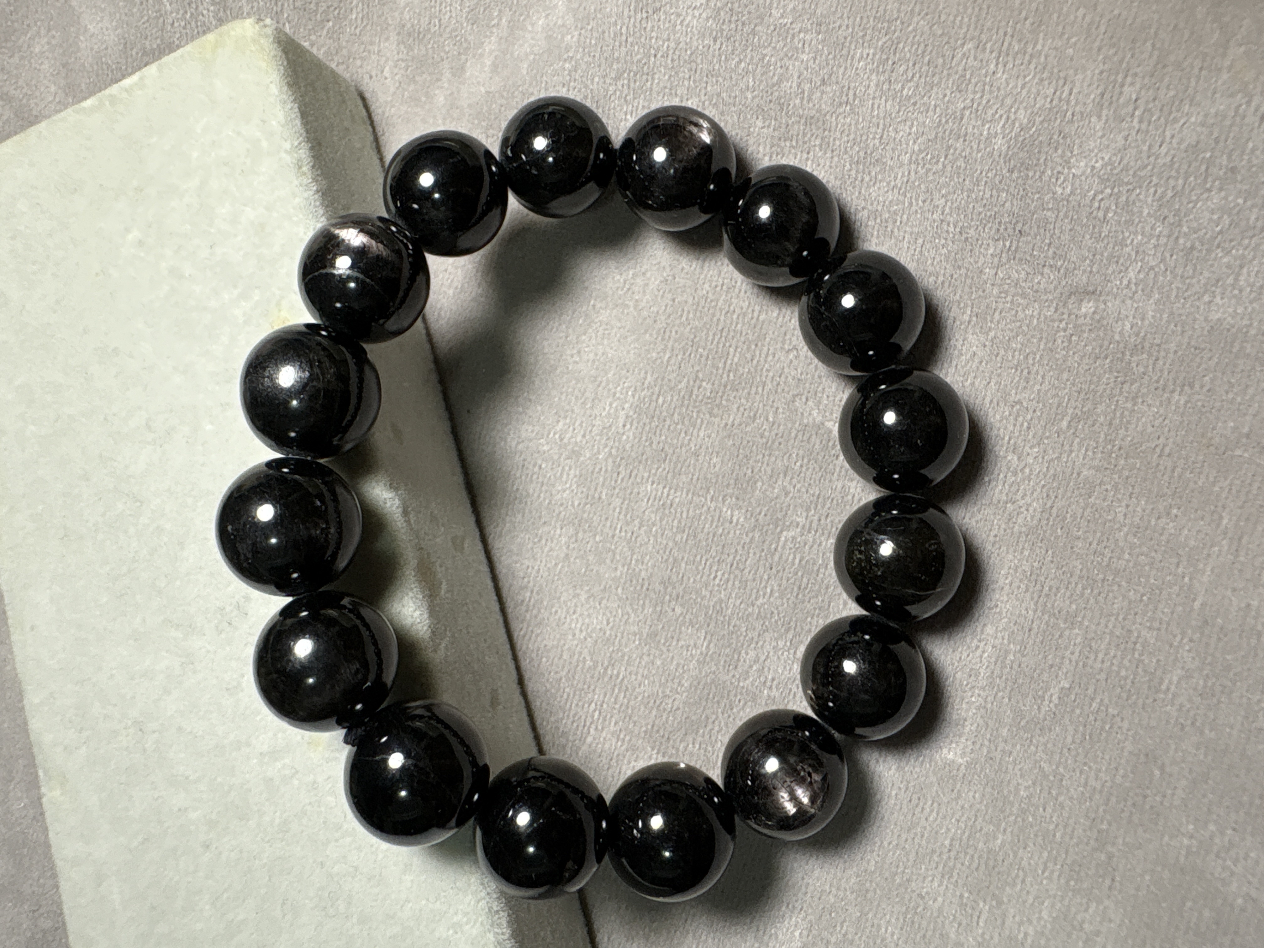 【能量】金運石銀線石手串 ｜附送證書No.3666 ｜12.5mm珠16cm手圍