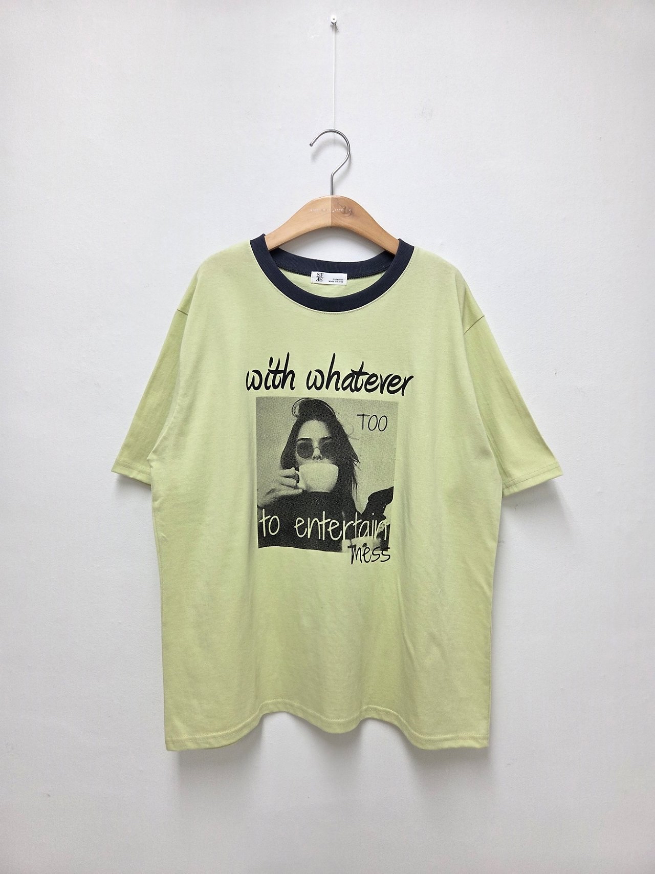 🇰🇷K5576 cotton人像print tee