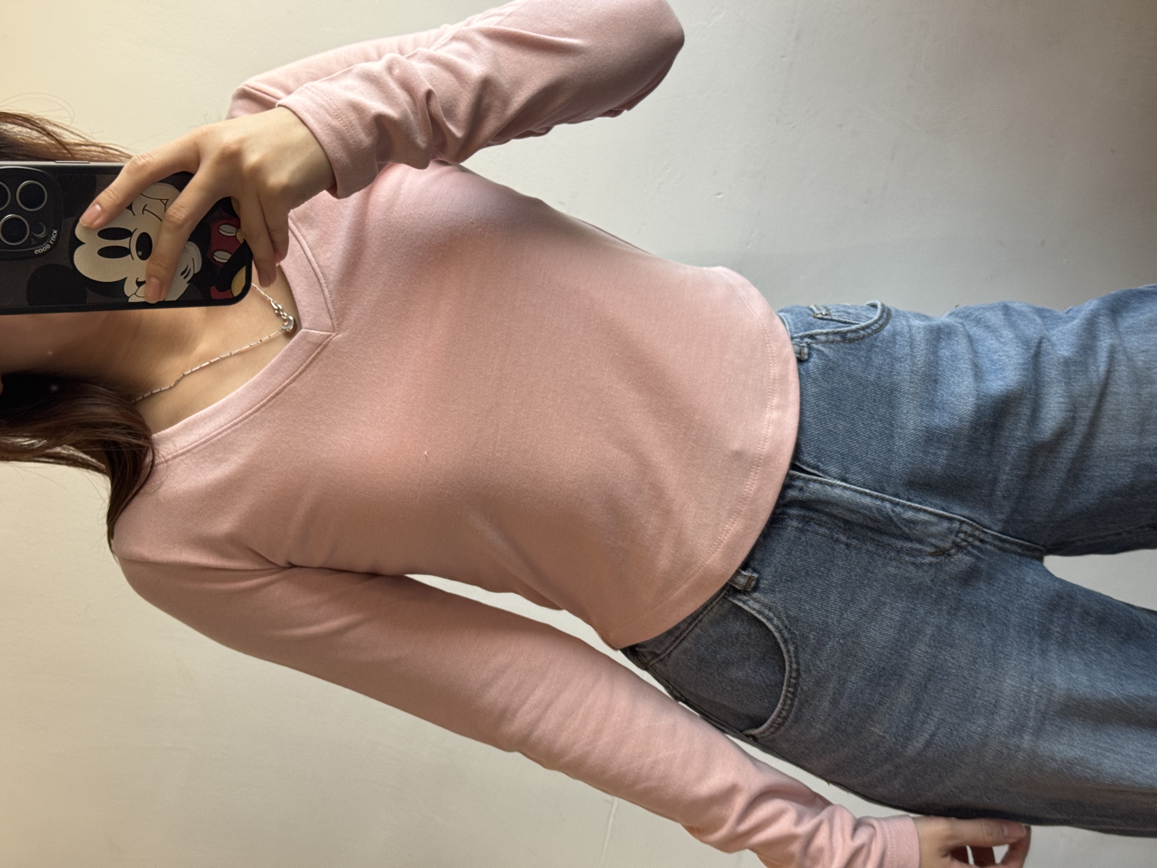 特價 v領淨色top