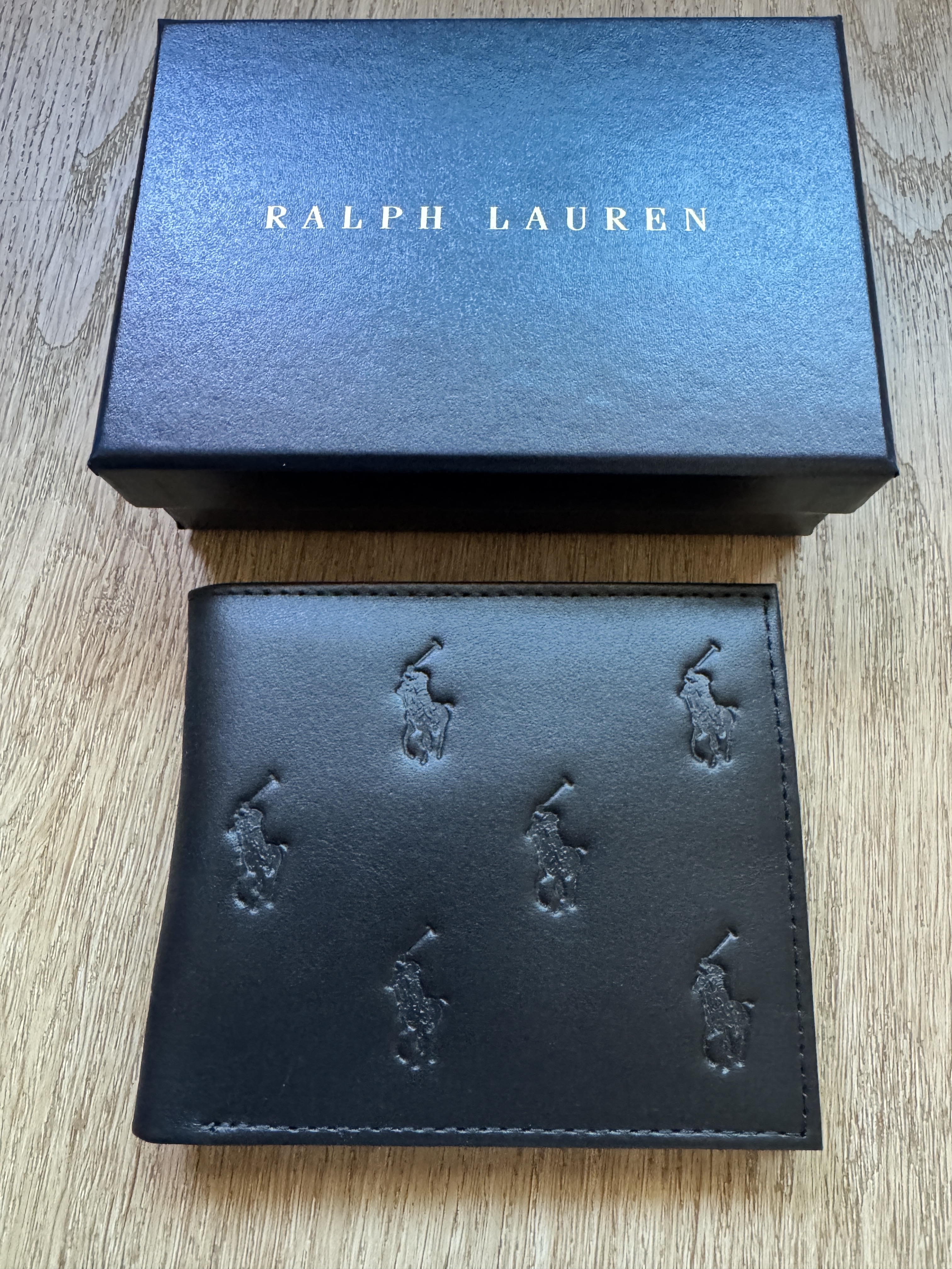 Polo Ralph Lauren黑色皮銀包 (香港現貨)