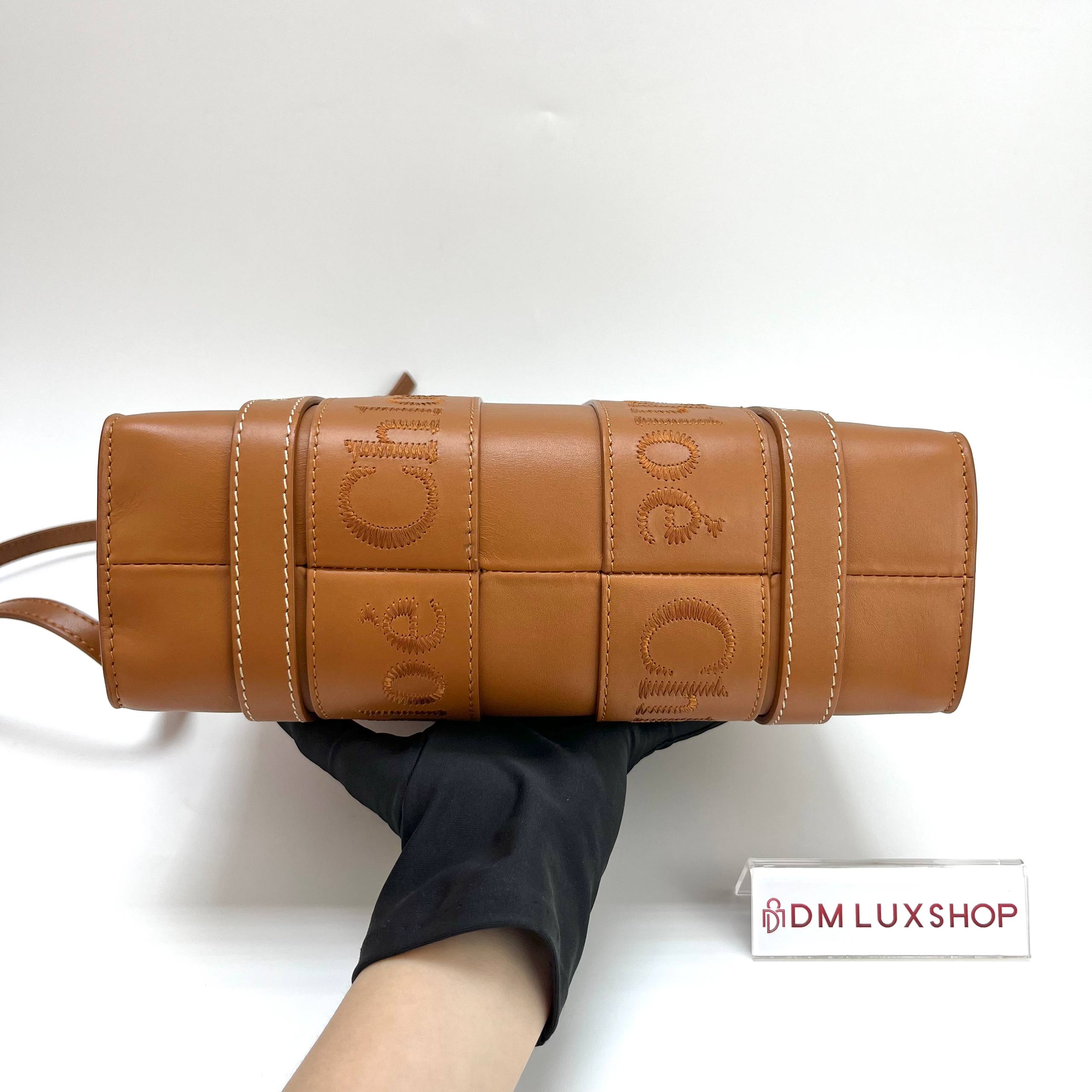 Chloe Brown Leather Small Woody Tote
