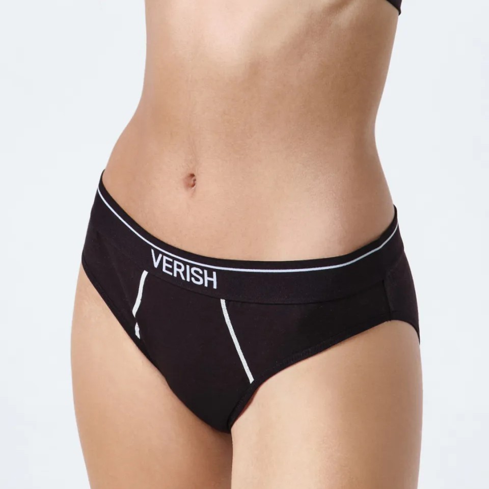 韓國 VERISH Cotton Stitch Panty Logo 棉質刺繡內褲