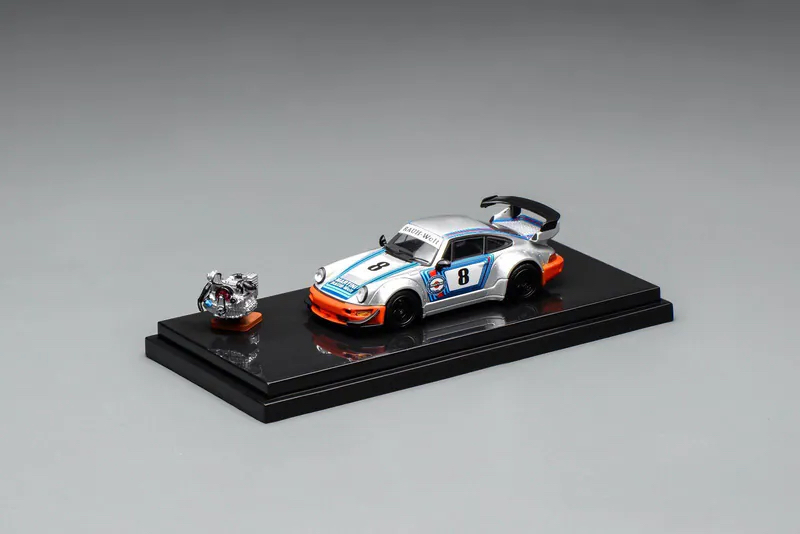 （預訂 Pre Order) MOTORHELIX 1/64 ( M62104 ) RWB 964 Martini