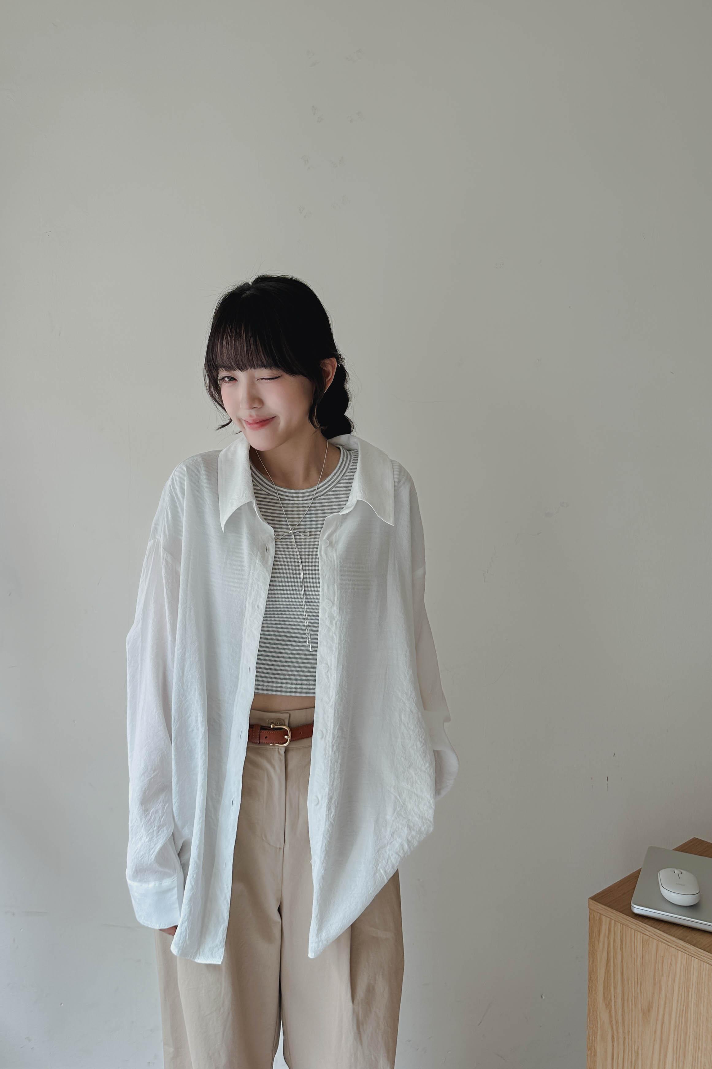 細件彈彈橫間Crop Top (三色入)