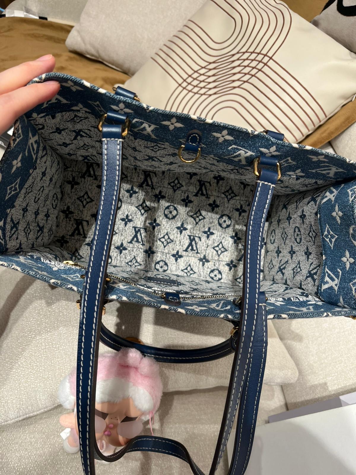Lv on the go mm M59608 限量denim Nfc 100%Authentic,98%new✅dust bag