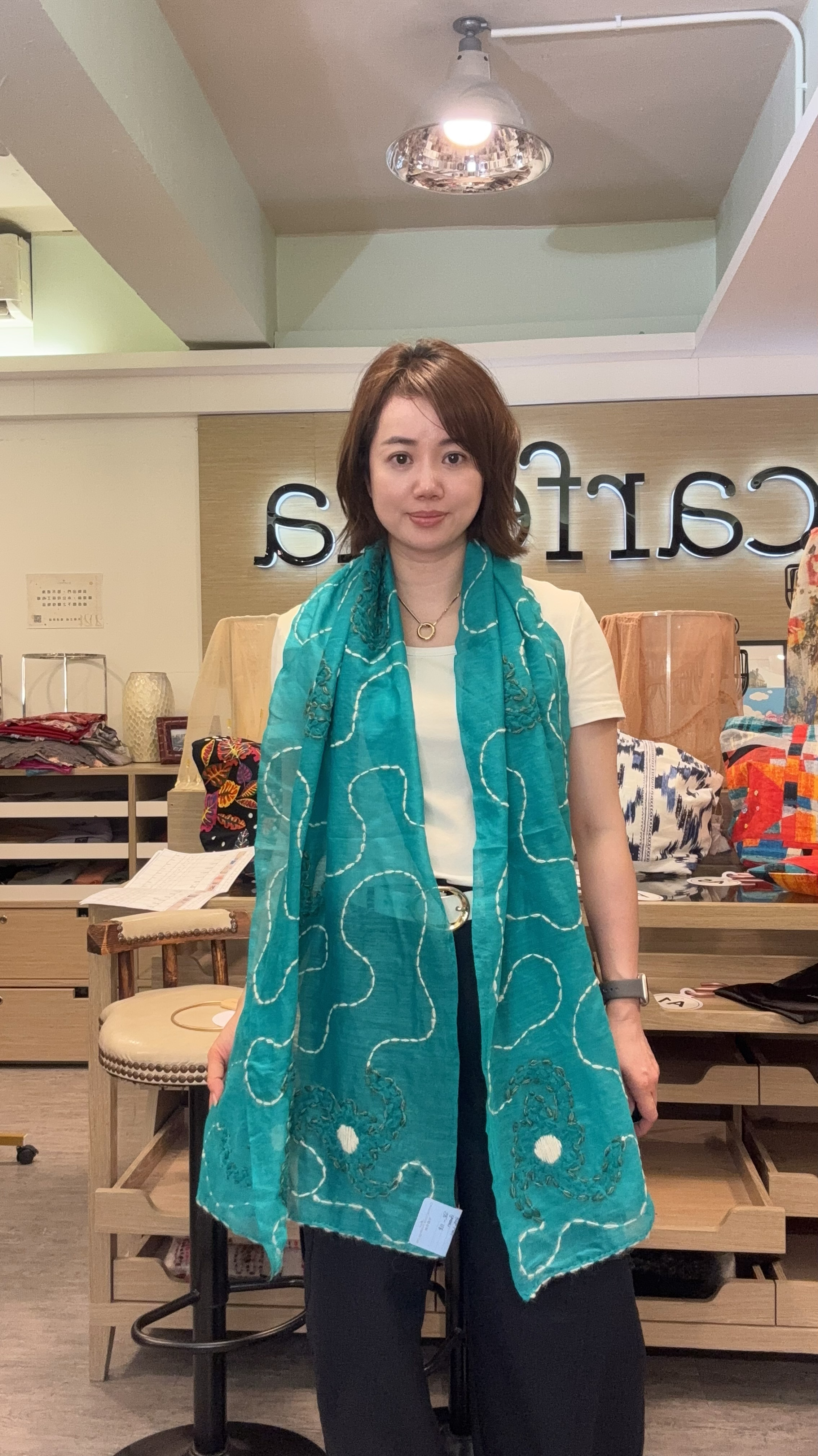 [訂購］ A16 印度手工刺繡 Scarf 