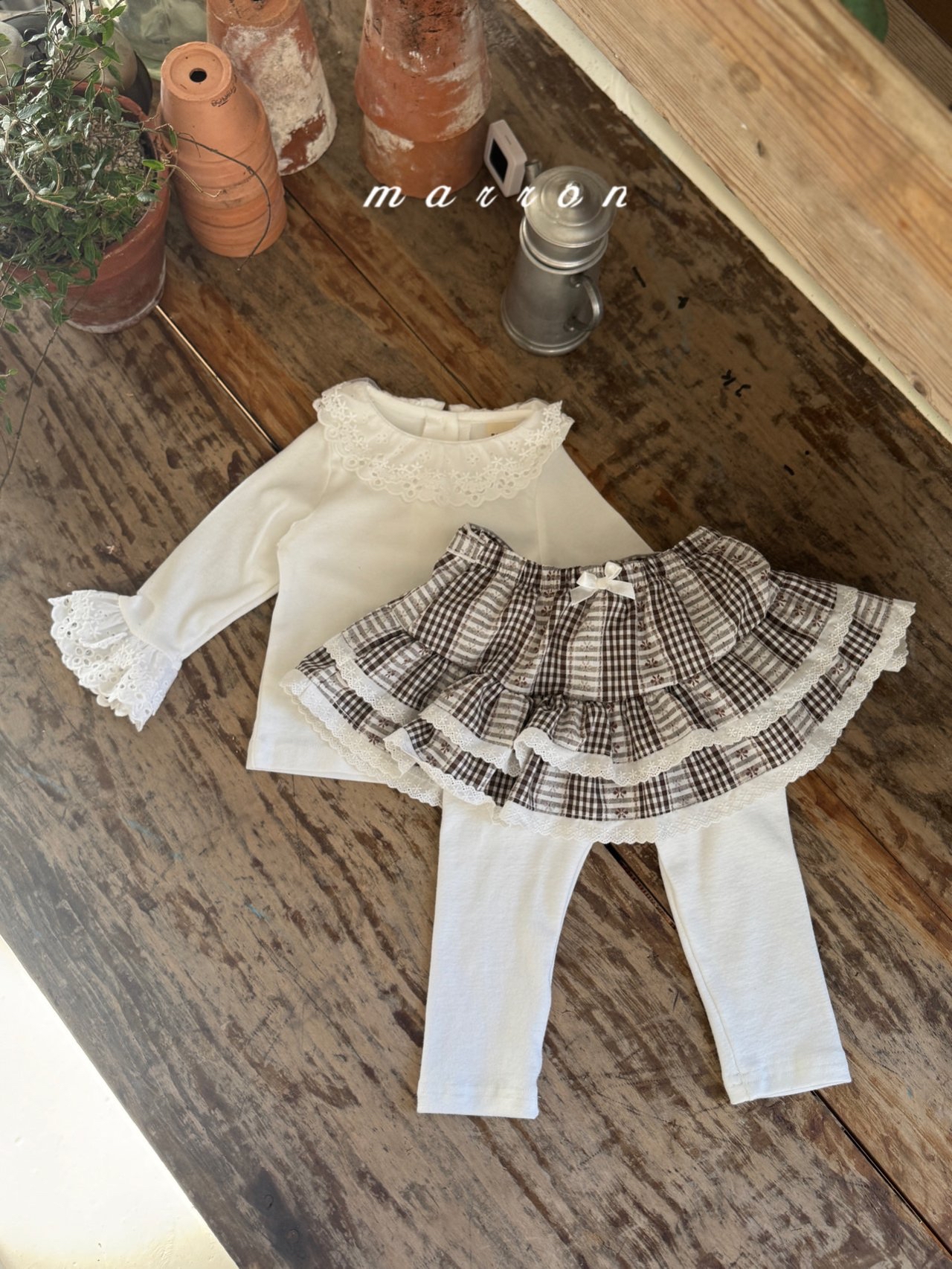 🇰🇷Marron skirt leggings