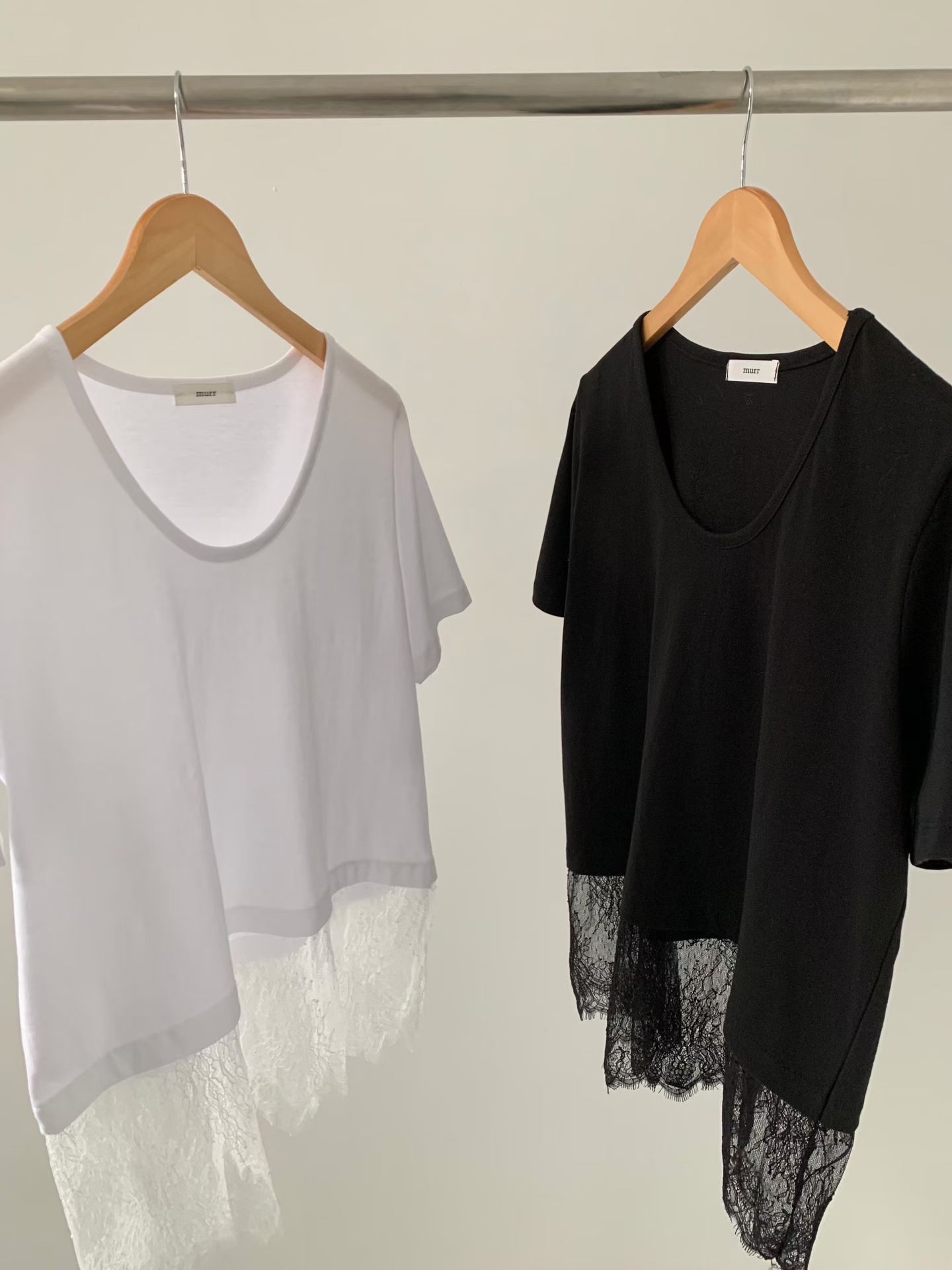 Lace short sleeve tee