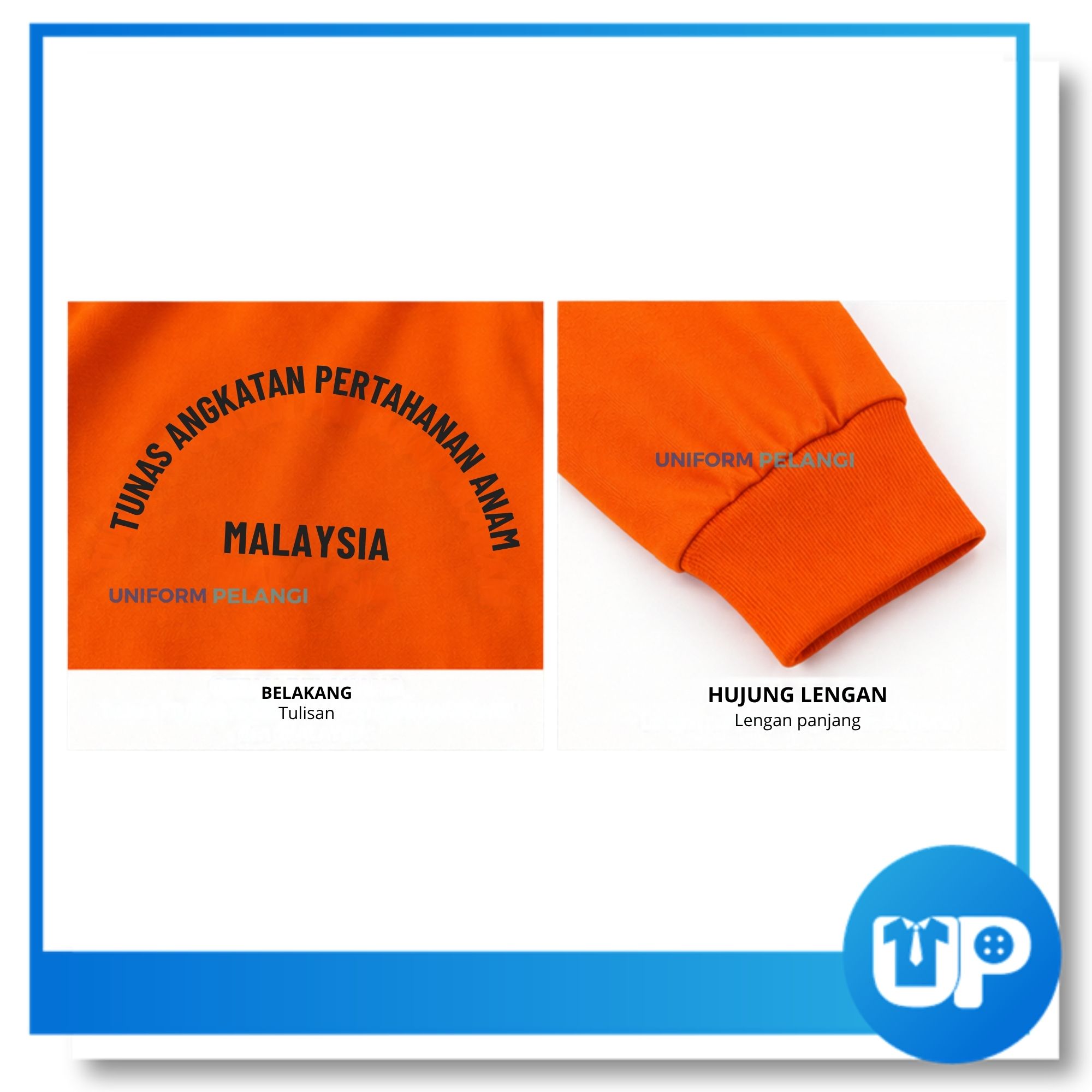 Tshirt TUSPA Sekolah Rendah kain Cotton Lengan Pendek dan Panjang FALCON Uniform Sekolah Kokurikulum
