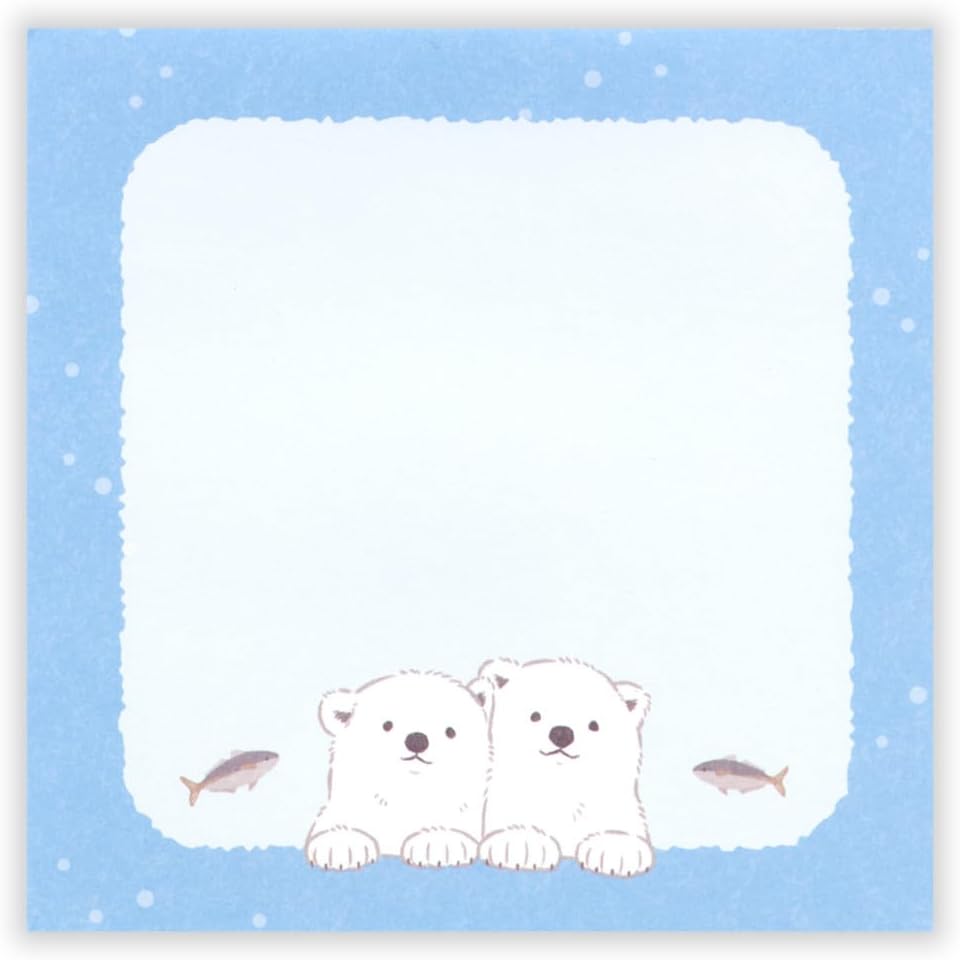 現貨｜ZOOm in Animals 北極熊 日本製 便條紙 Memo Notepad (5424411)