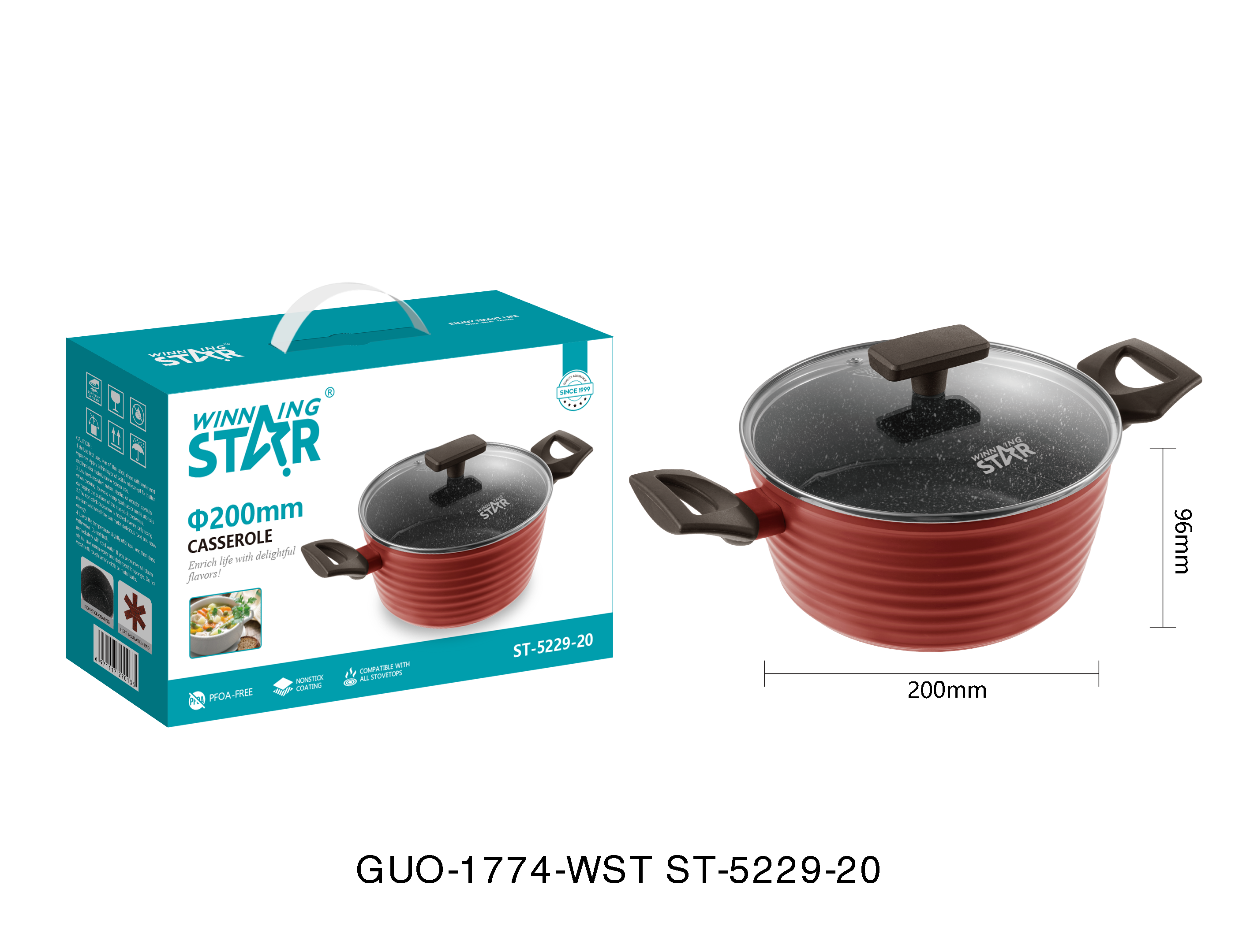 70133 汤锅 ST5229-20 20cm WStar