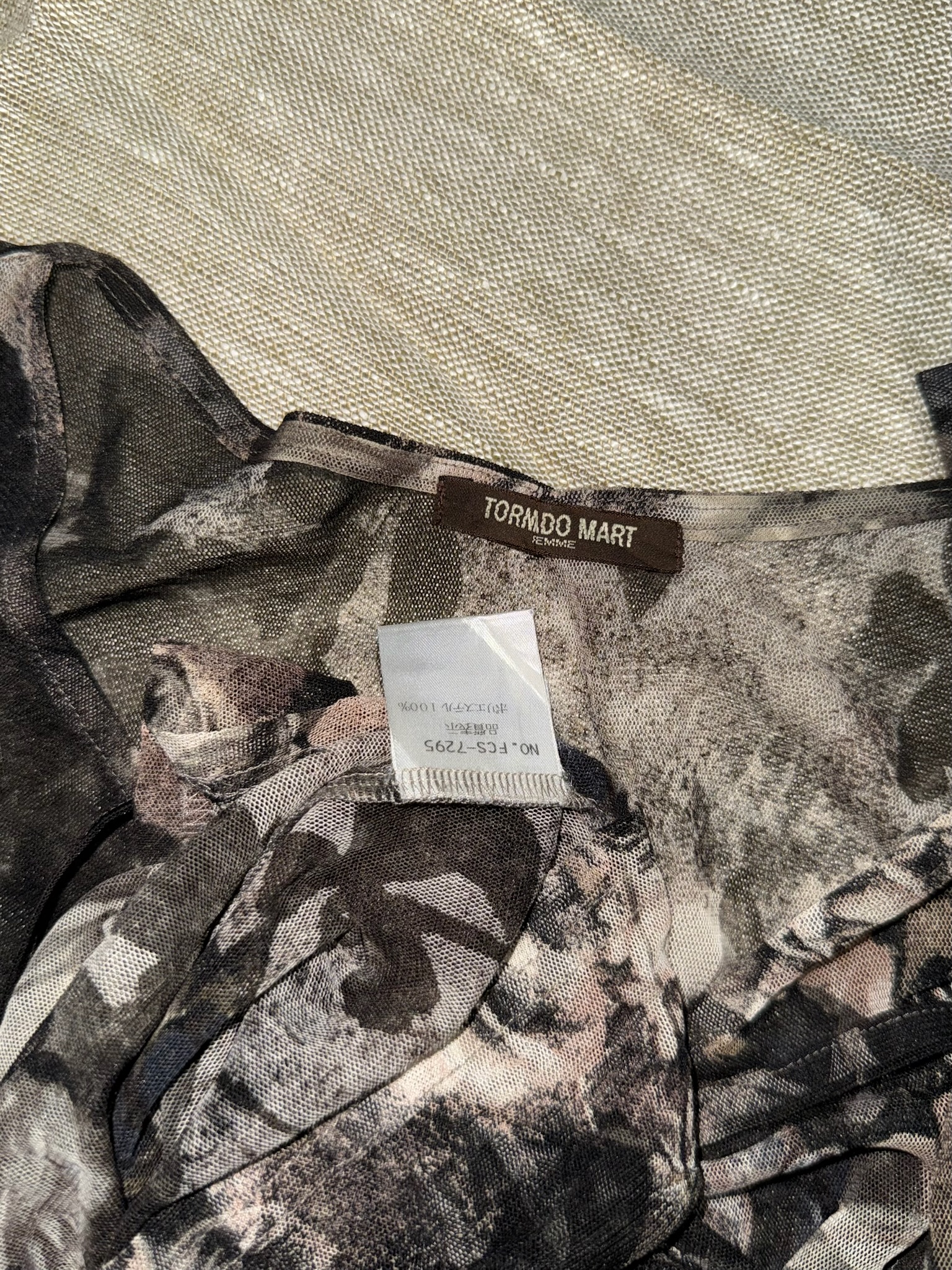 Floral Mesh Peplum Top