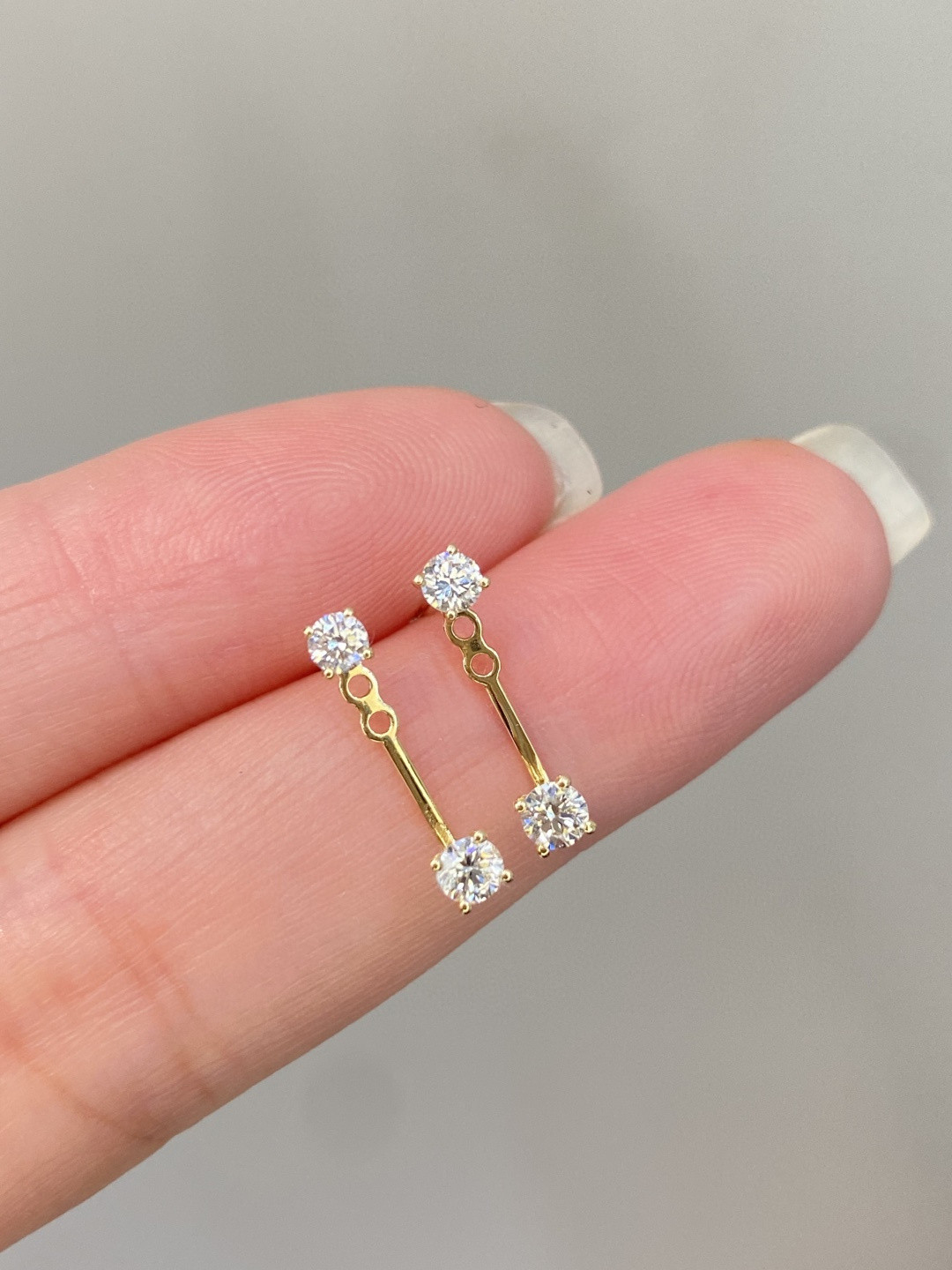 18K Diamond Earrings 