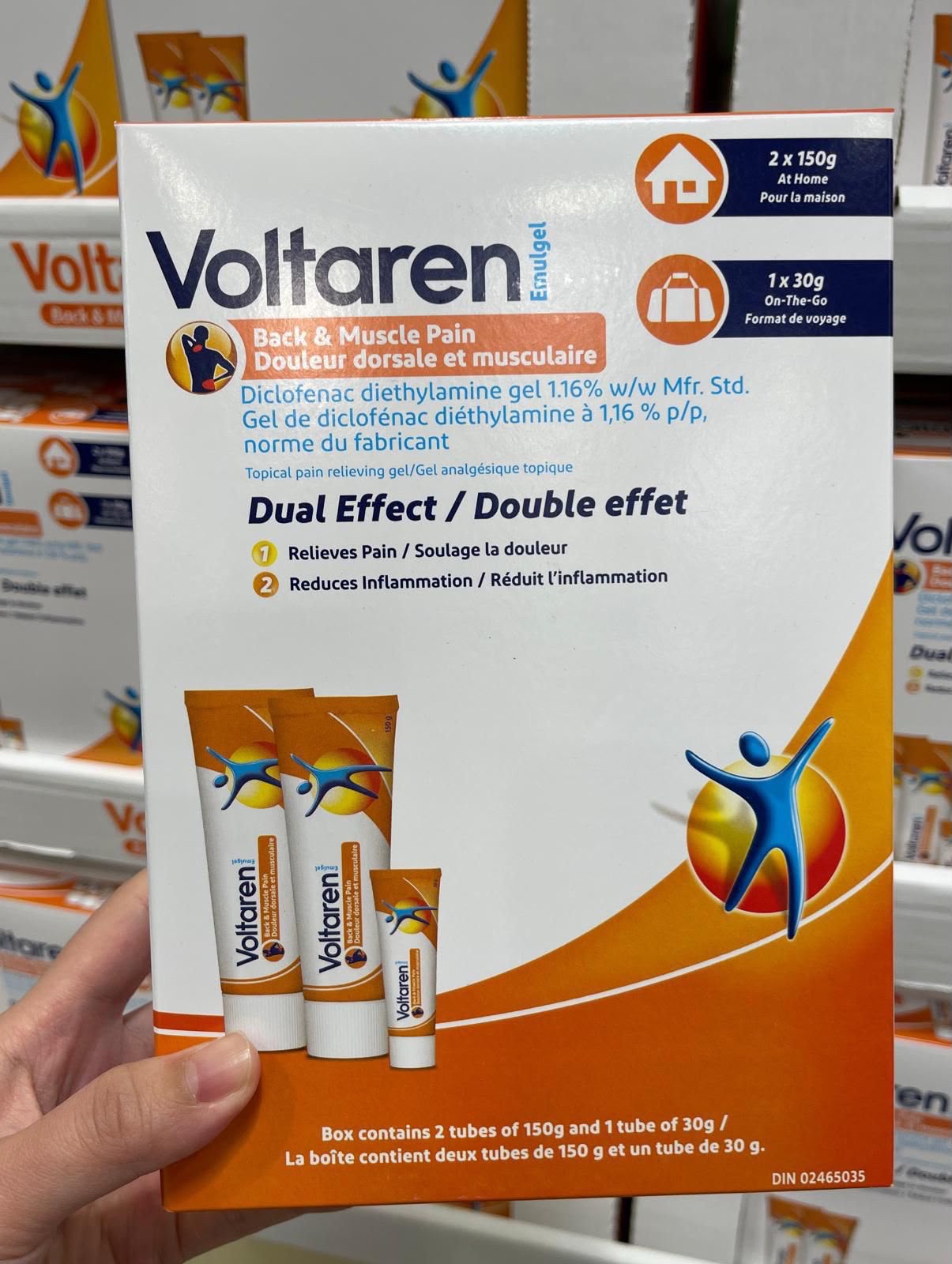 加拿大直送 Voltaren Emulgel 背部和肌肉痠痛舒緩凝膠