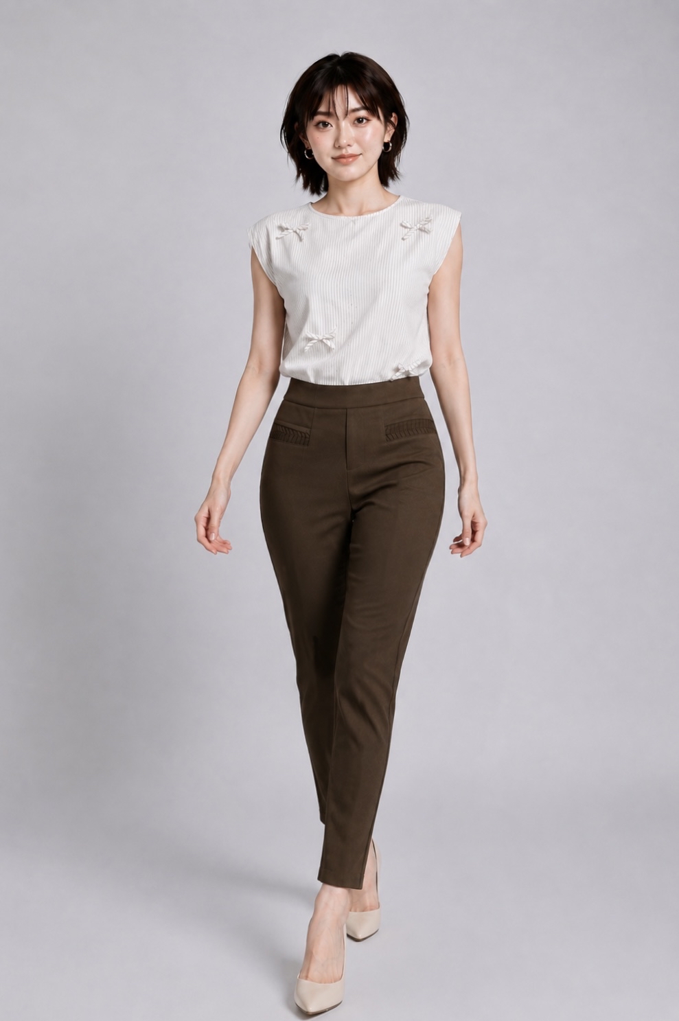 4647 Aria Slim Fit Ankle Pants