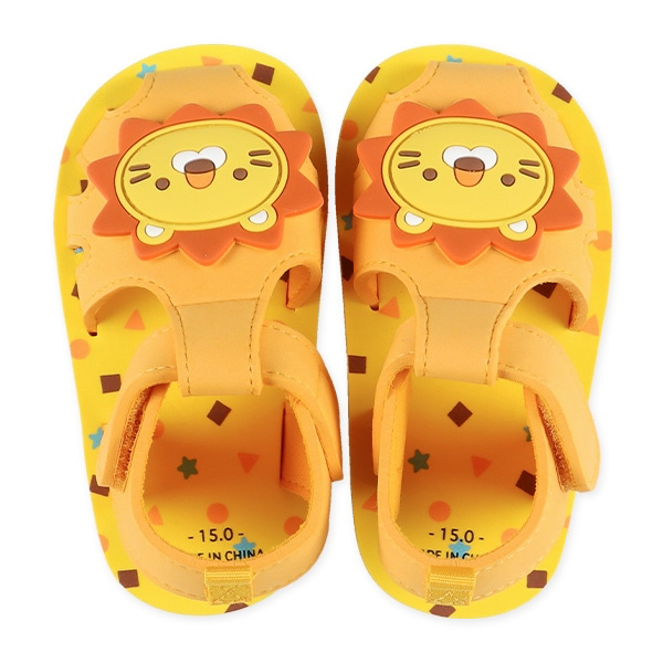 🇯🇵預訂 日本直送🇯🇵獅子圖案黃色EVA涼鞋