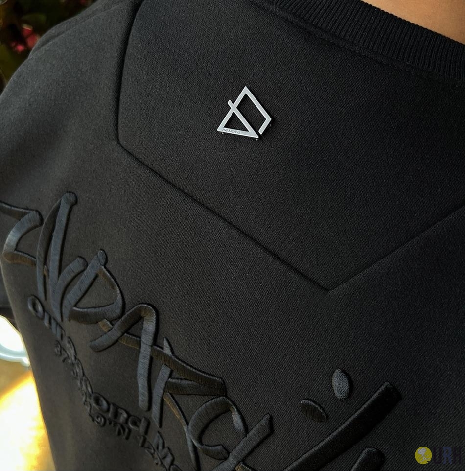 【100%保證韓國直送】2ND ARCHIVE 歐若拉反光印花立體刺繡雙層重磅衛衣 [3 color] RG165837