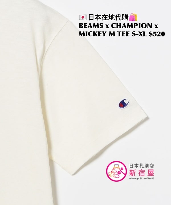 BEAMS x CHAMPION x MICKEY MOUSE T-SHIRT