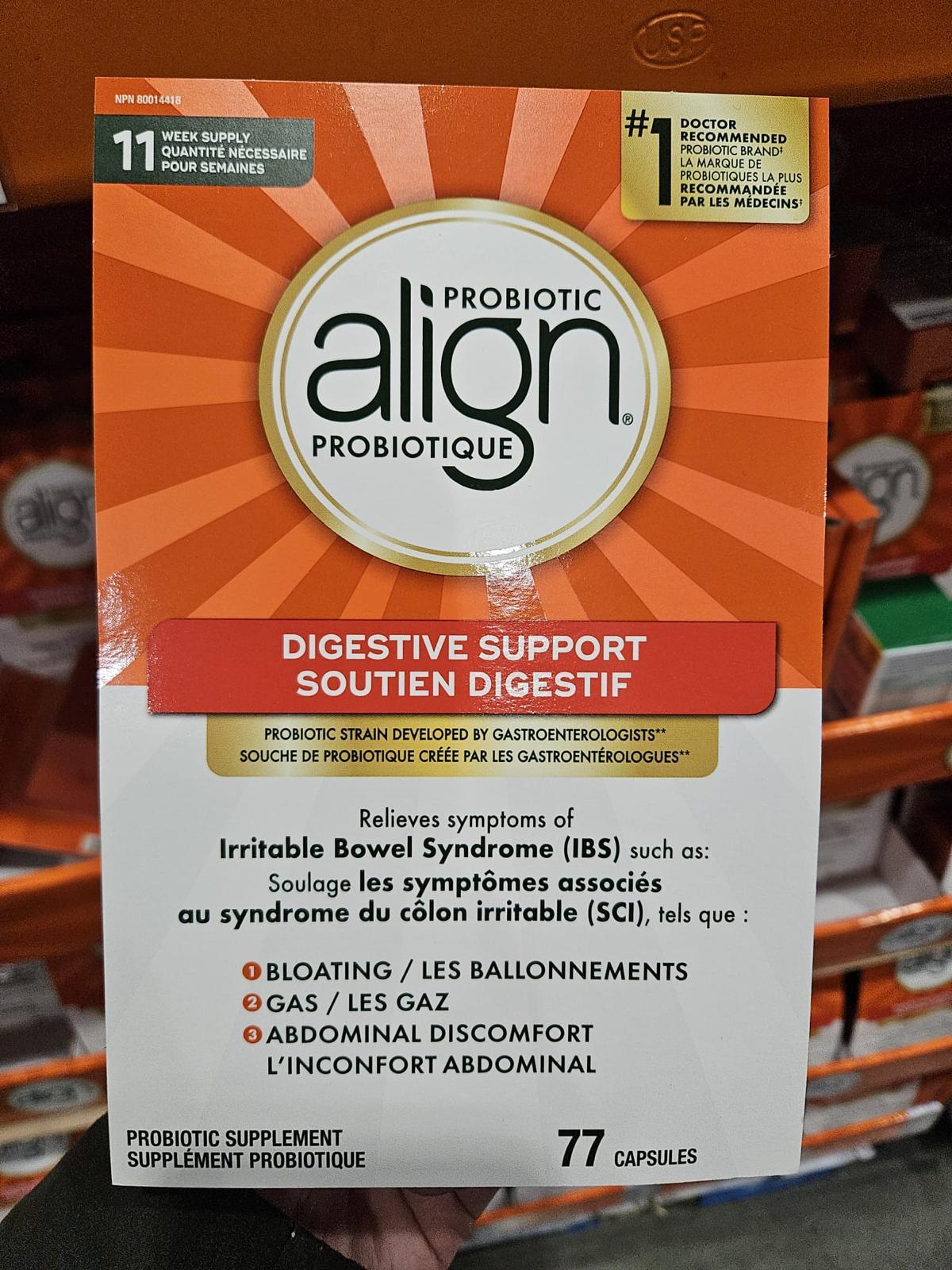 加拿大直送 Align Probiotics 益生菌膠囊(77粒膠囊)  