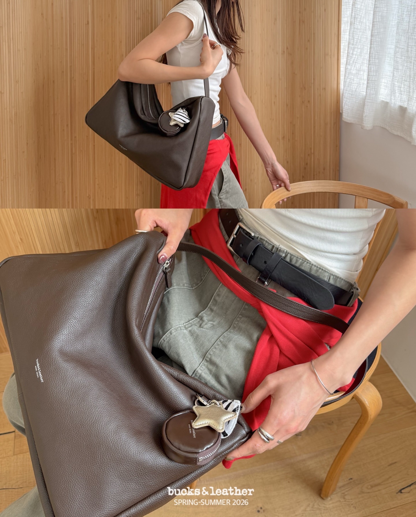 【26SS】 預訂_Porter Bag L By Bucks & leather