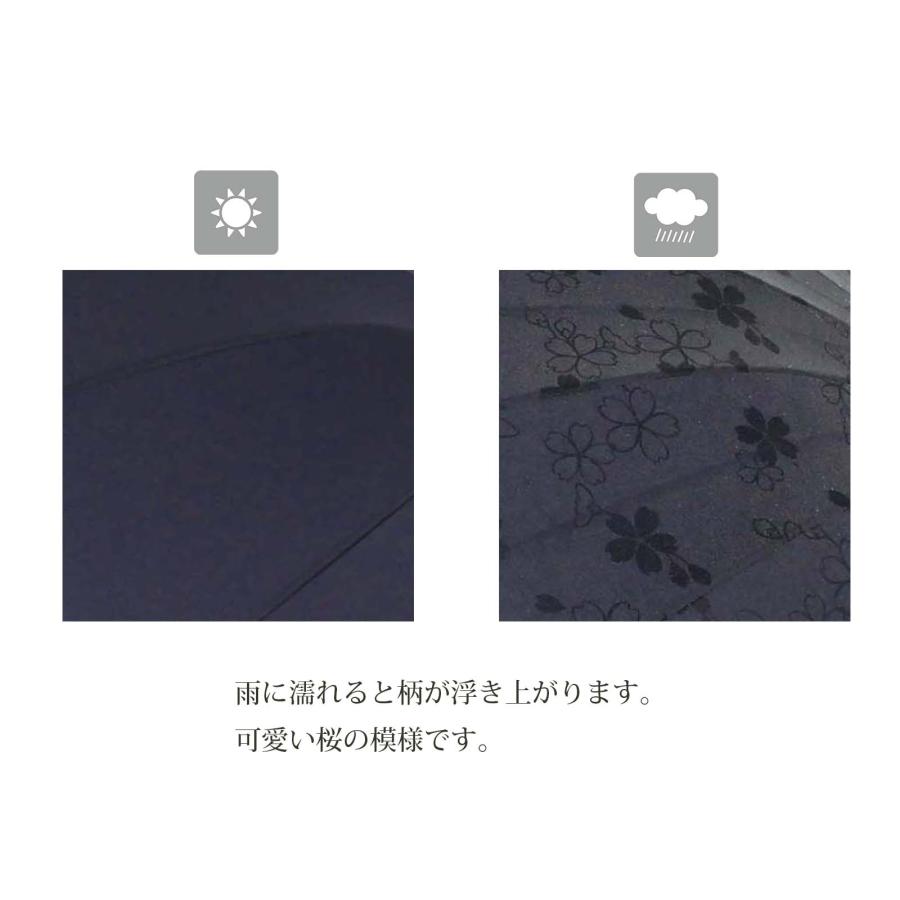 🔥🔥【日本直送《SANTOS》遇水浮影貓咪/櫻花 6骨手開折疊傘】