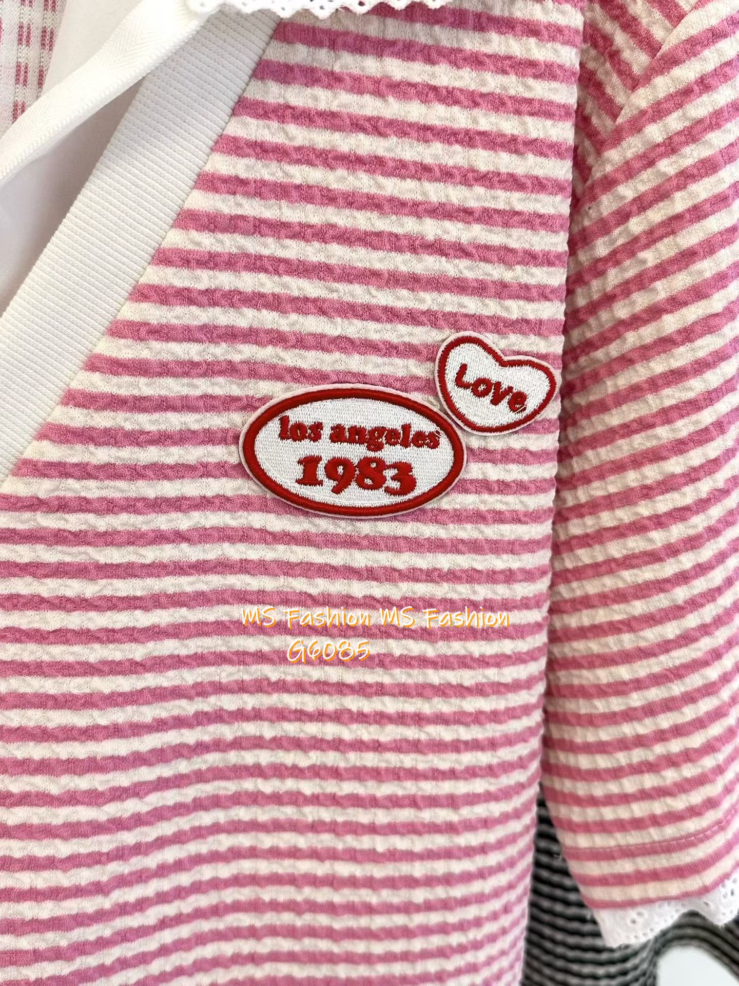 G6085 韓國🇰🇷假兩件橫間top