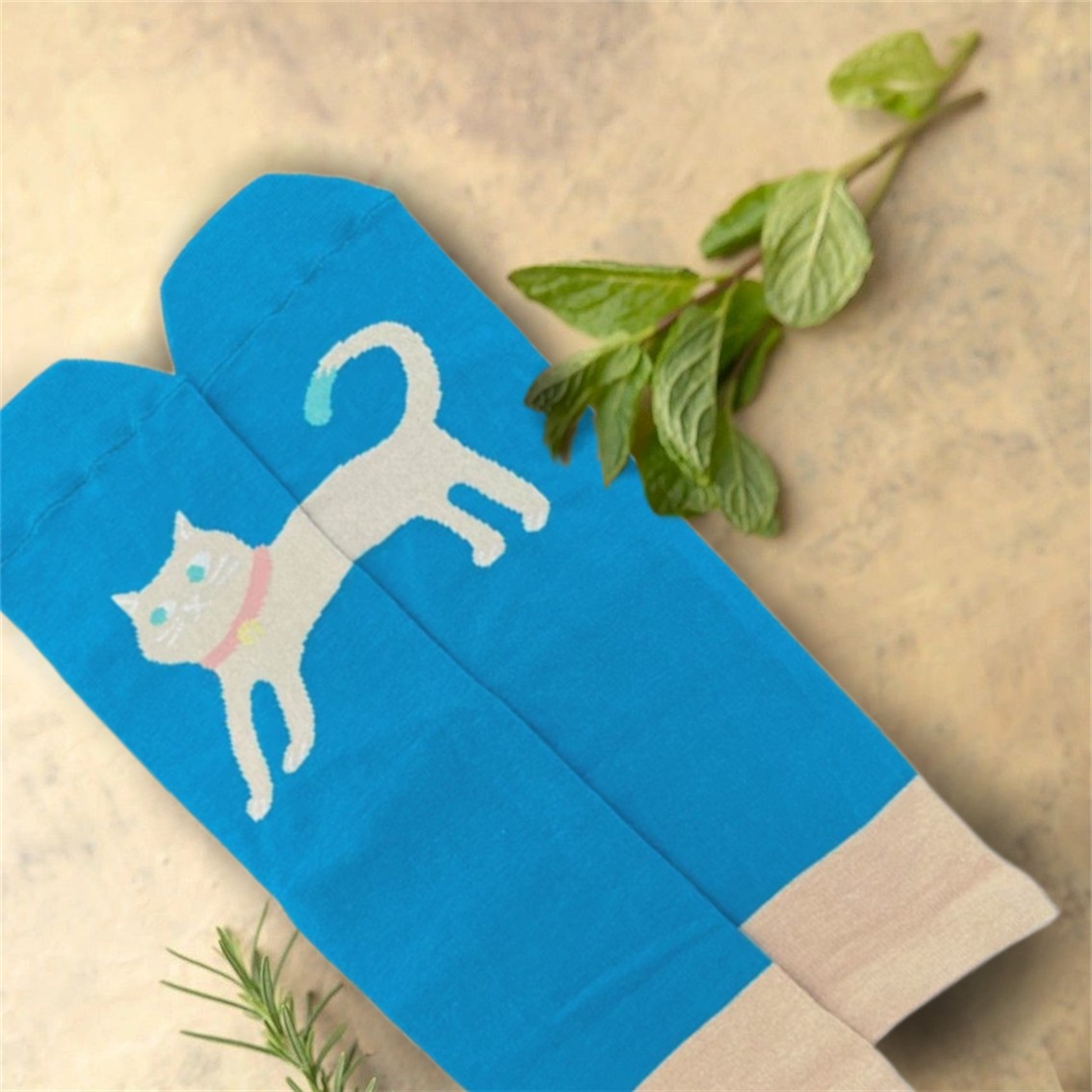 【日本製】人氣拼合完整貓貓抗菌防臭襪