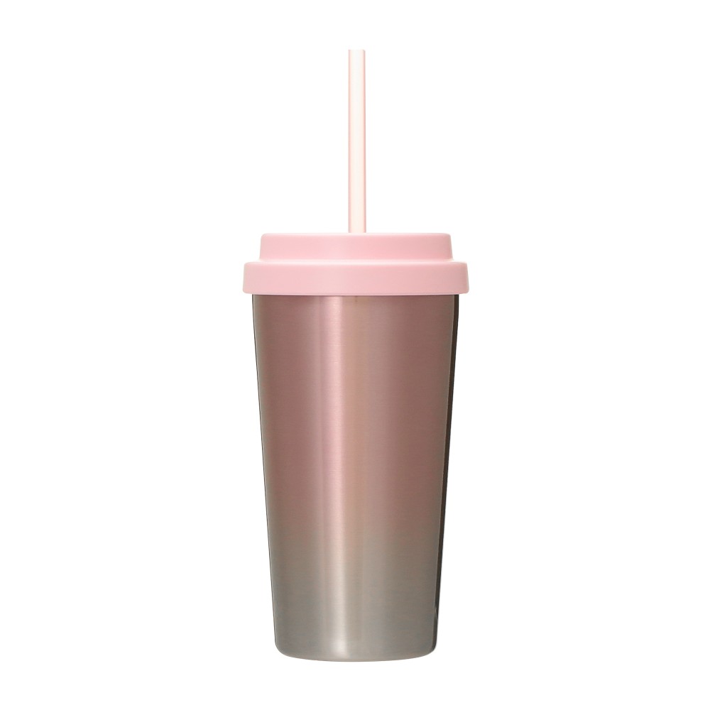 《日本🇯🇵 STARBUCKS 2026 Feel the Breeze 限定系列》粉紅漸變不鏽鋼保溫杯 473ml (配備兩種杯蓋)