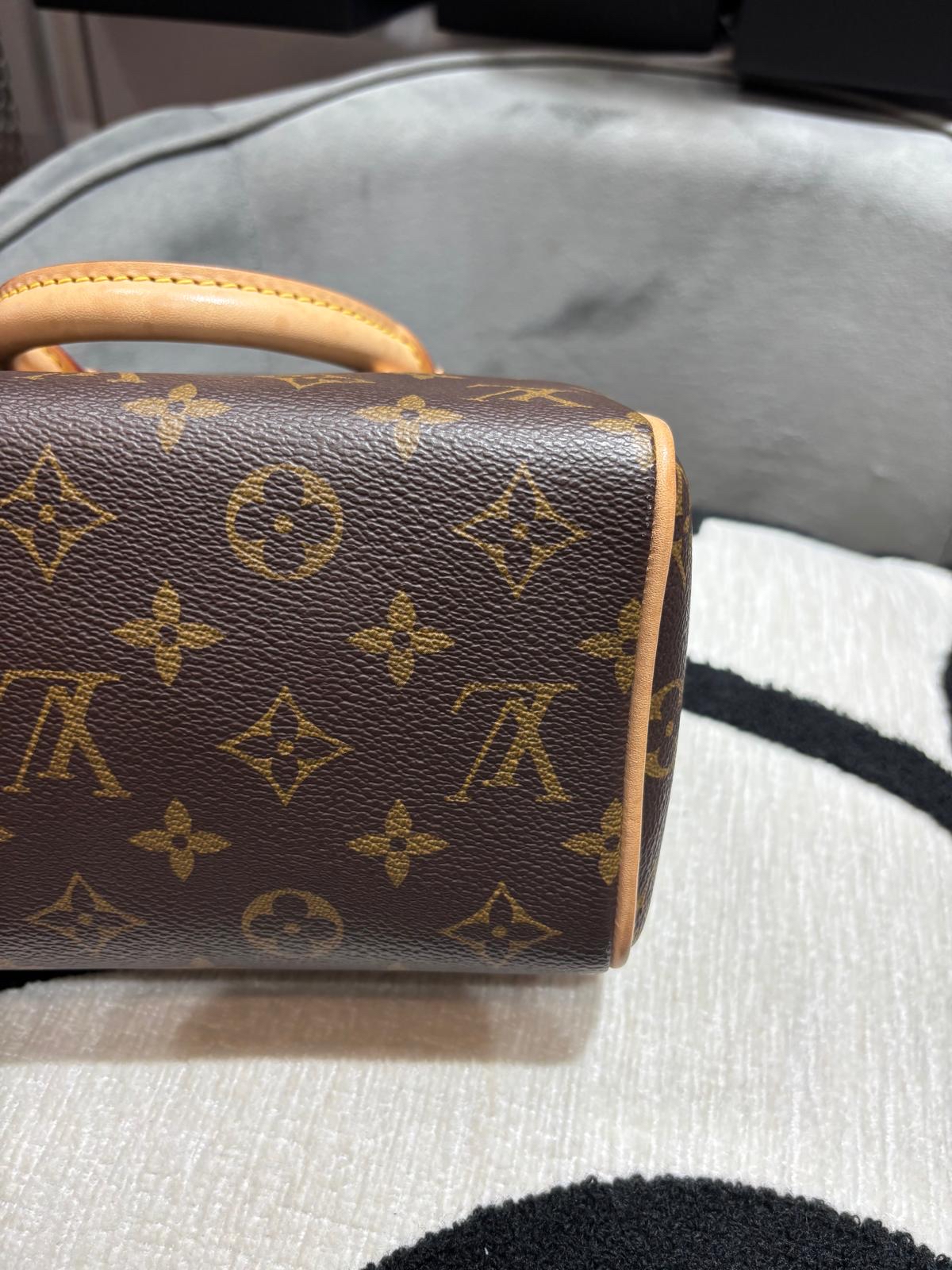 LV Speedy 20 Bandouliere Monogram M46234 100%Authentic, 95%New ✅key lock ✅Dust bag