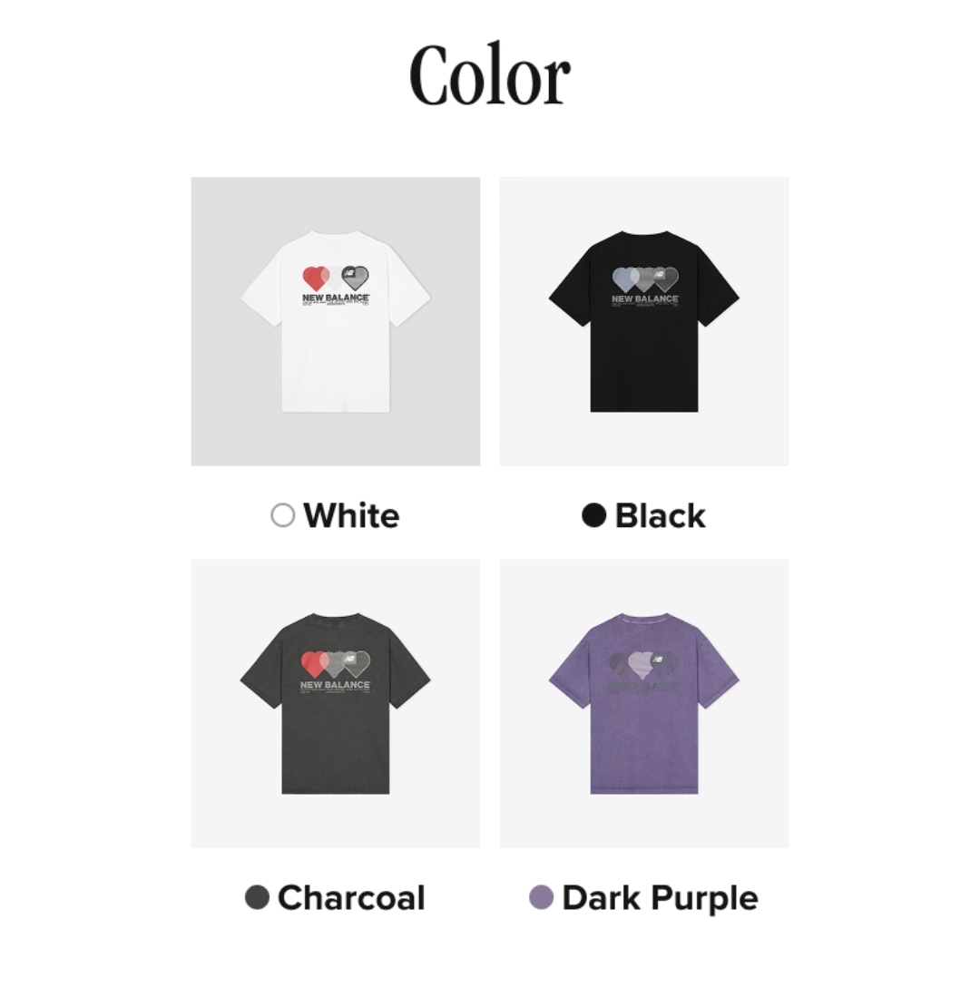 New Balance Heart Tee ｜Graphic 純色款
