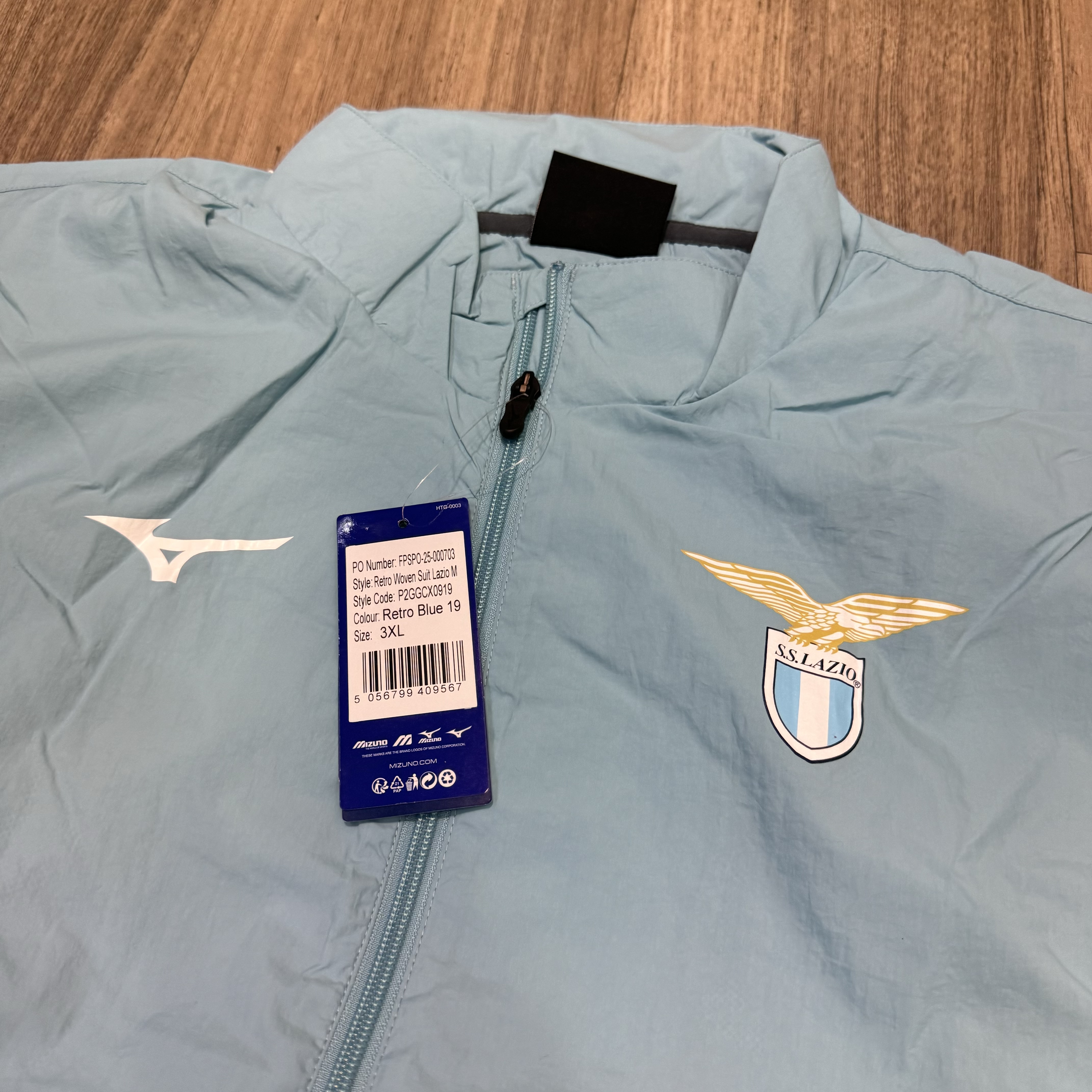 Lazio 25/26 mizuno light jacket (Bnwt)