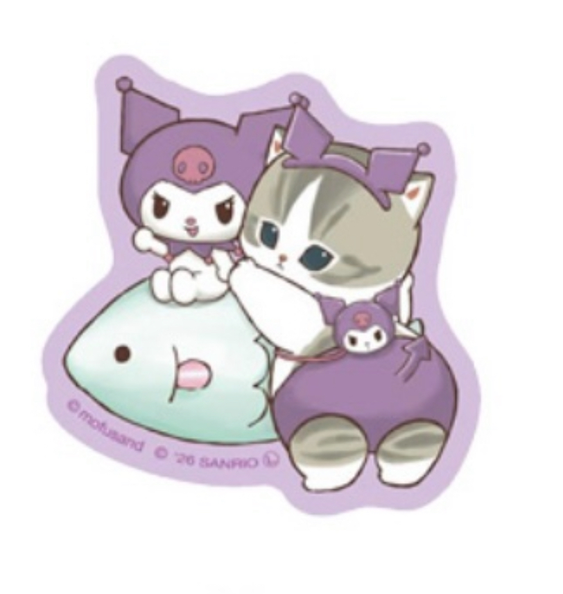 Mofusand 鯊魚貓 貼紙｜預訂