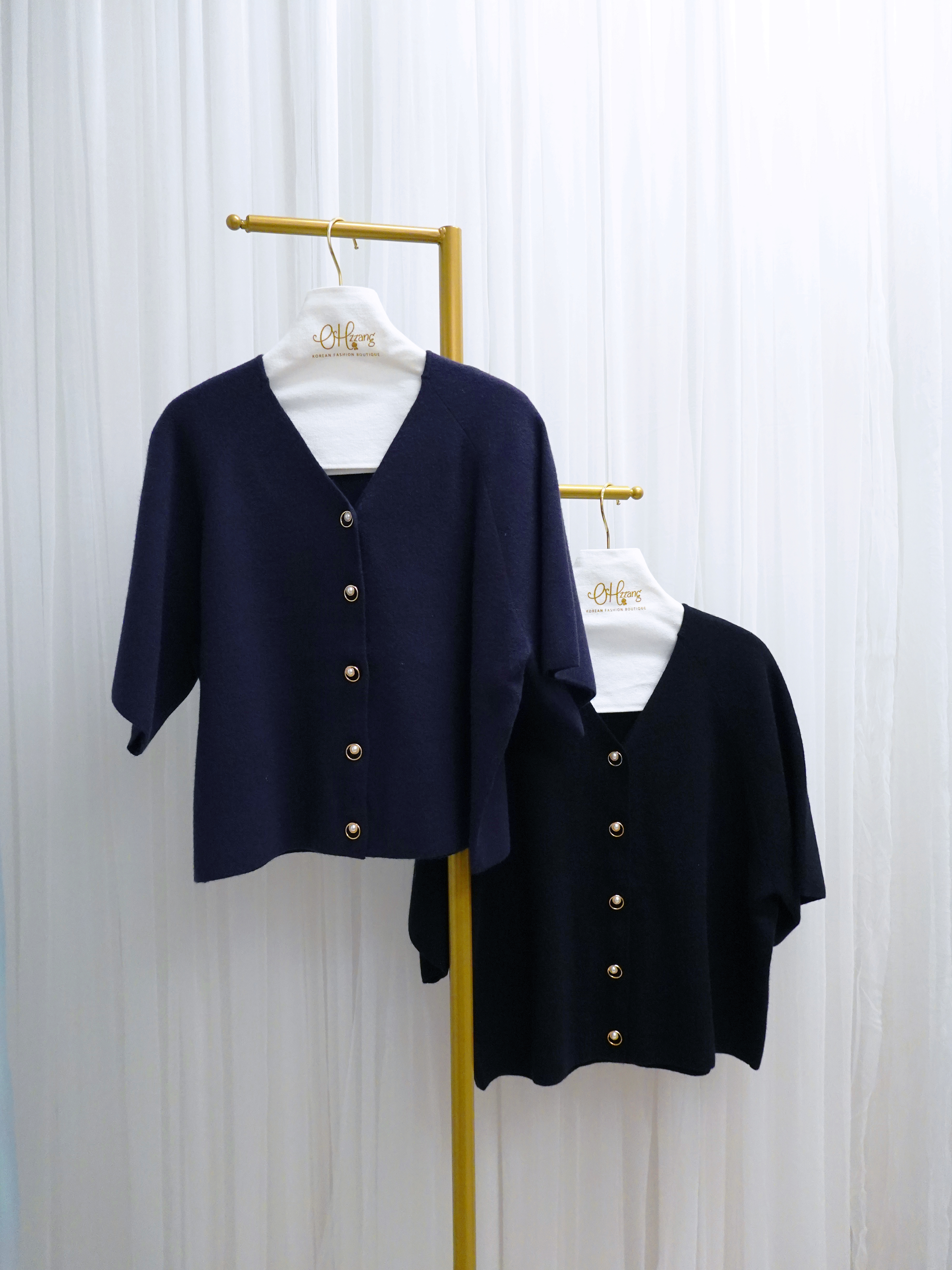 OUT11_09 珍珠金扣CDG (3色) 