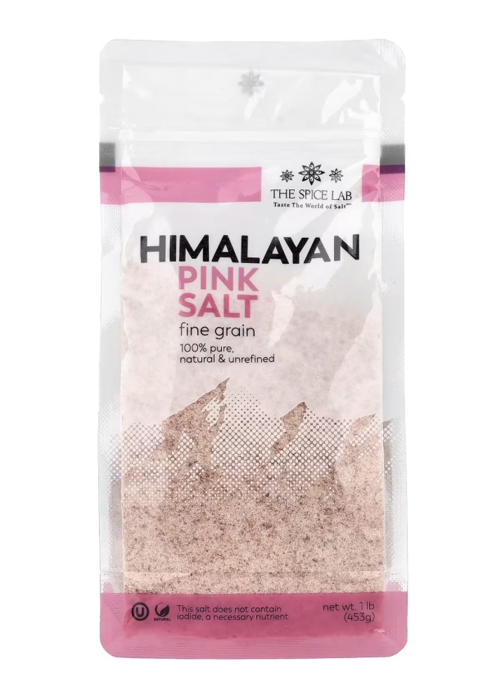 The Spice Lab天然喜馬拉雅粉紅細鹽1磅[453克]  The Spice Lab Natural Himalaya Fine Salt1lb[453g]