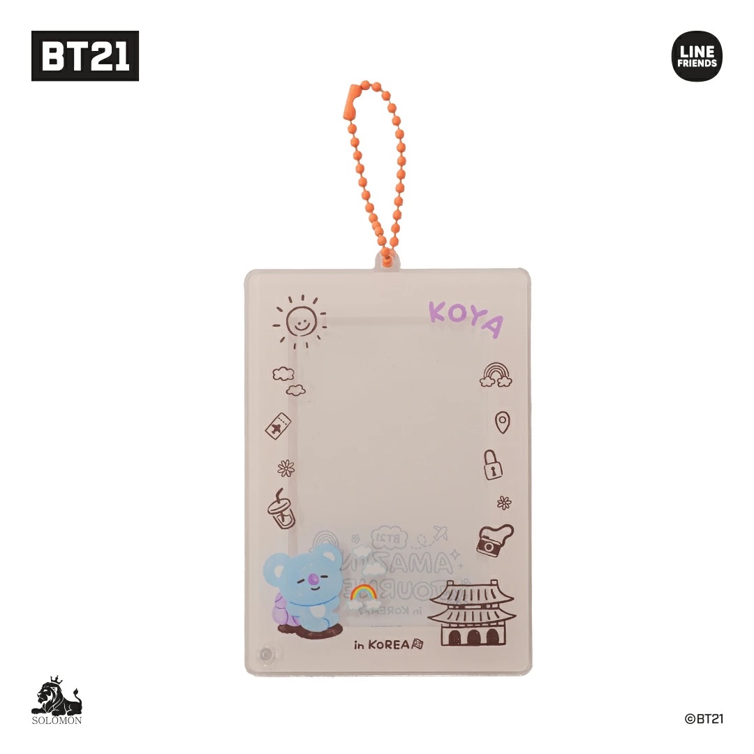 📦訂購 日本限定 Line Friends BT21 ACRYLIC PHOTO CARD HOLDER 照片鎖匙扣