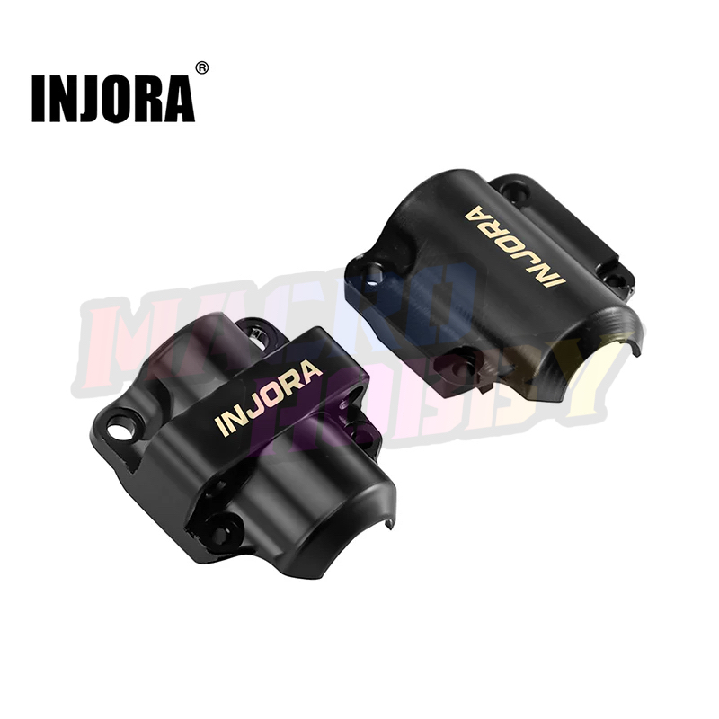 INJORA Black Brass Diff Covers for 1/30 SCX30 #530390