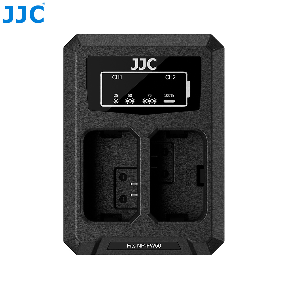 JJC DCH TC series USB Dual Battery Charger For SONY NP-FW50 (DCH-FW50TC)