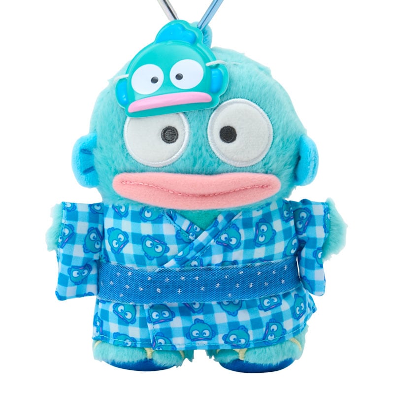 現貨｜Sanrio Hangyodon 水怪 夏日祭典系列 日版 吊飾 毛公仔 連心形扣 (04192-1)