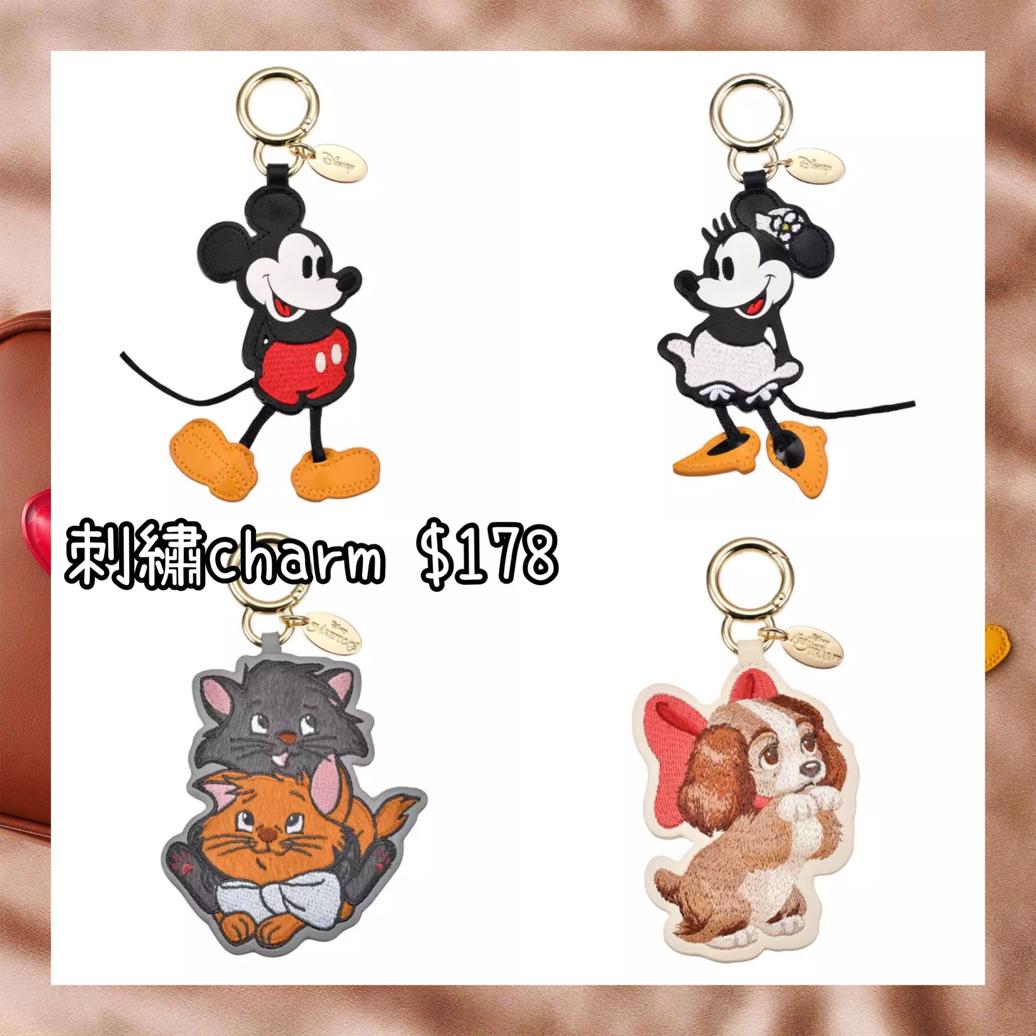 ：日本：FASHION CHARM 4/8 日本發賣 刺繡 CHARM