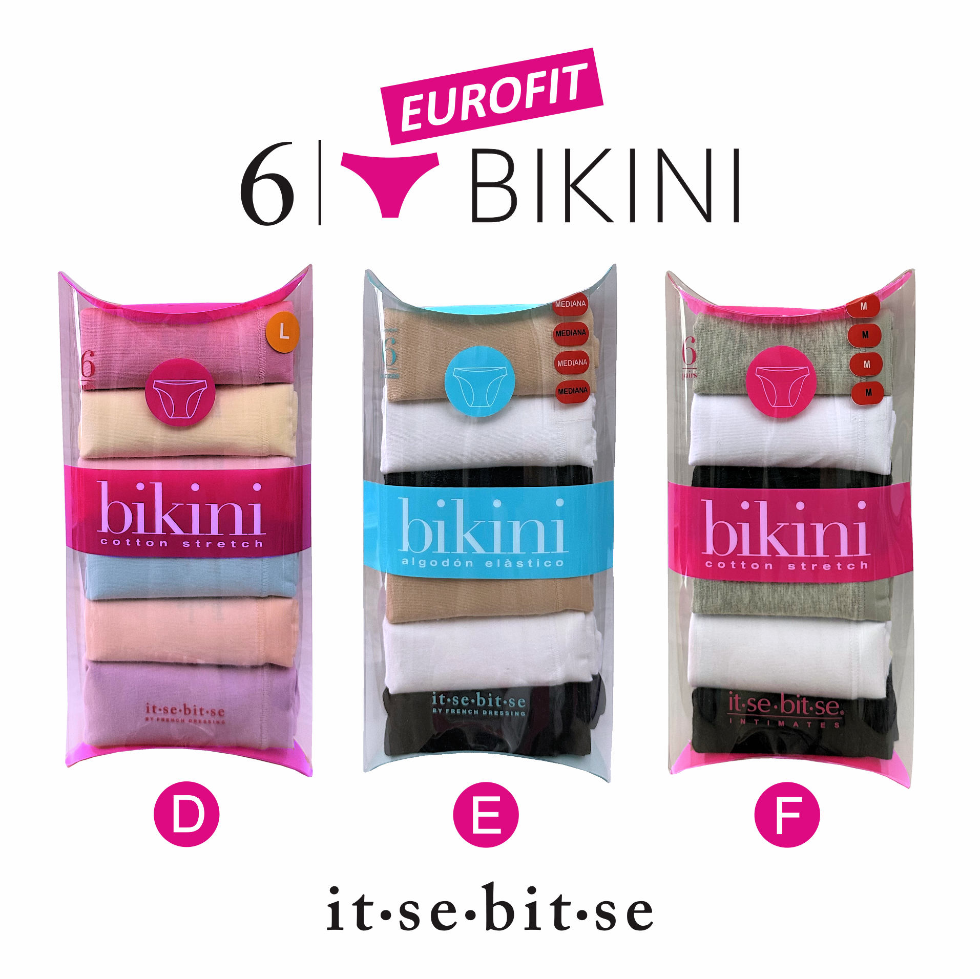 歐洲原裝貨版 【itsebitse 王牌 bikini】6件裝