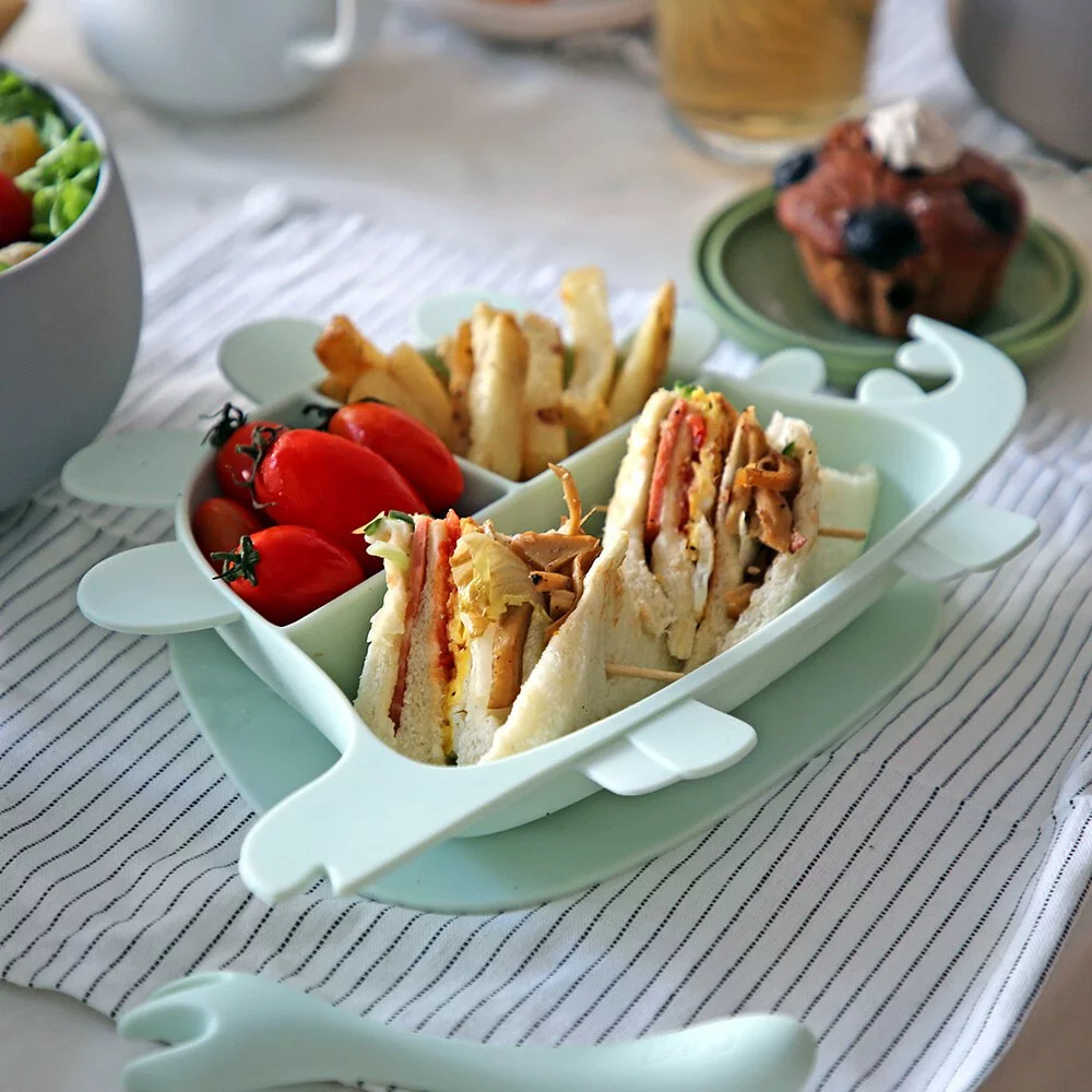 Besovida恐龍兒童學習餐盤