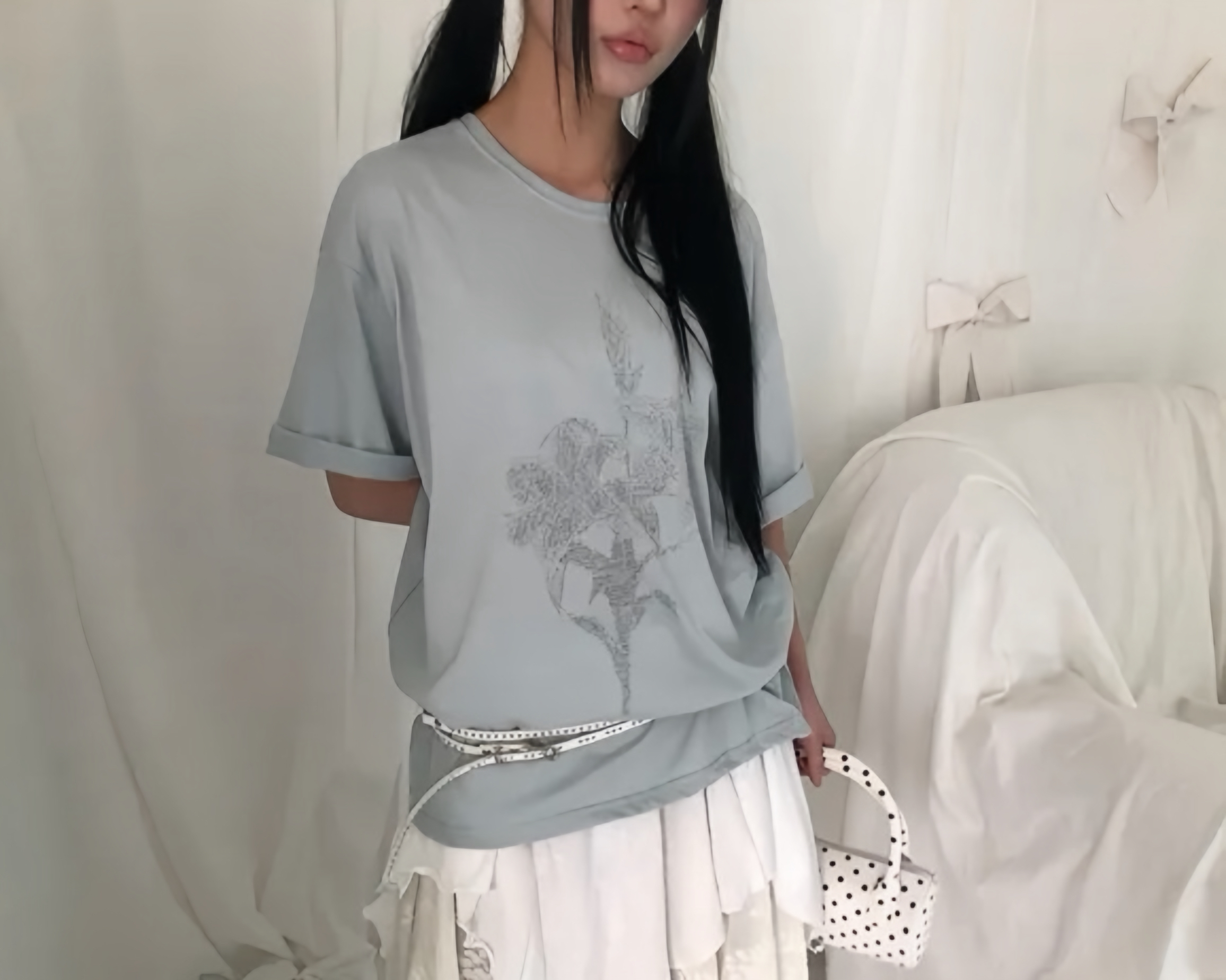 Cyber Flora Oversized Tee