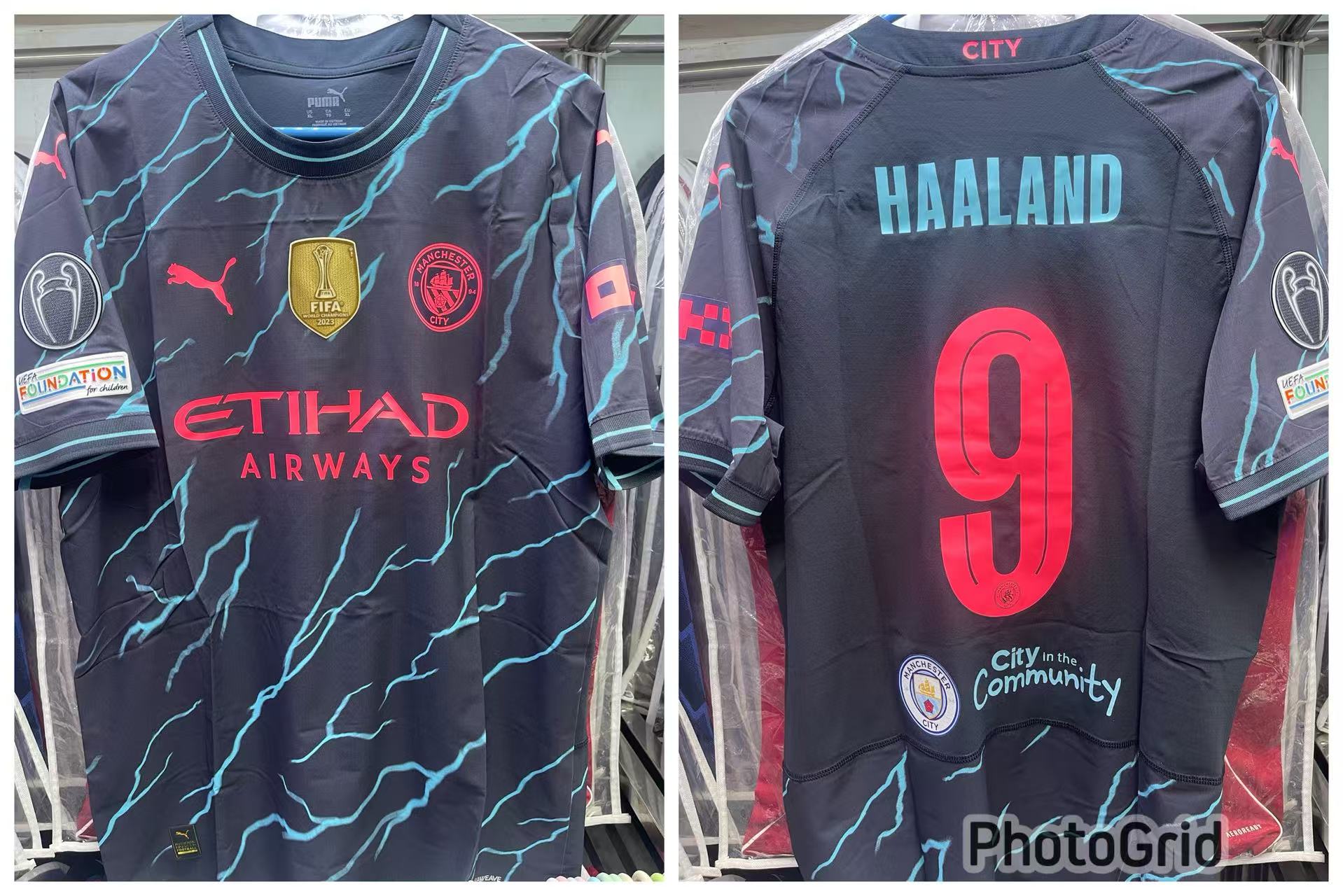2023-24 Manchester City 3rd Authentic Shirt #9 HAALAND