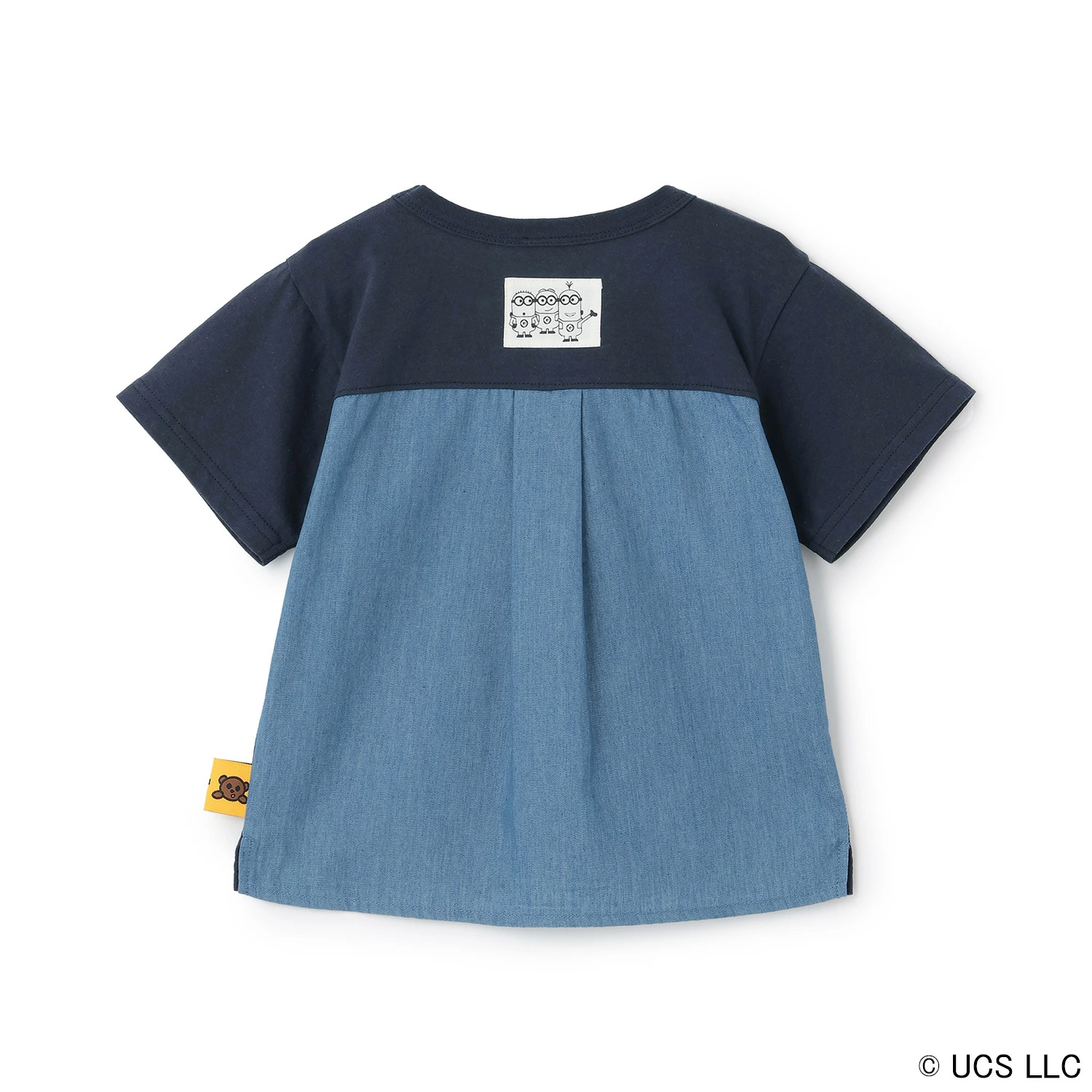 🆕【⭐訂購⭐】🌀🇯🇵 日本直送🌀#Minions 刺繡 布料拼接 短袖Tee [3款選] 🌀 [ELFA-0128]