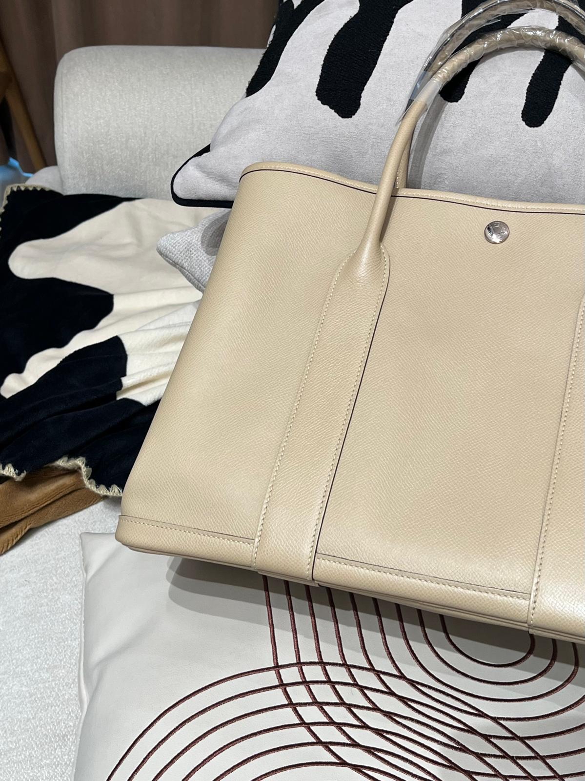 Hermes garden party 36,風衣灰，STAMP C 100%Authentic,98%new✅dust bag