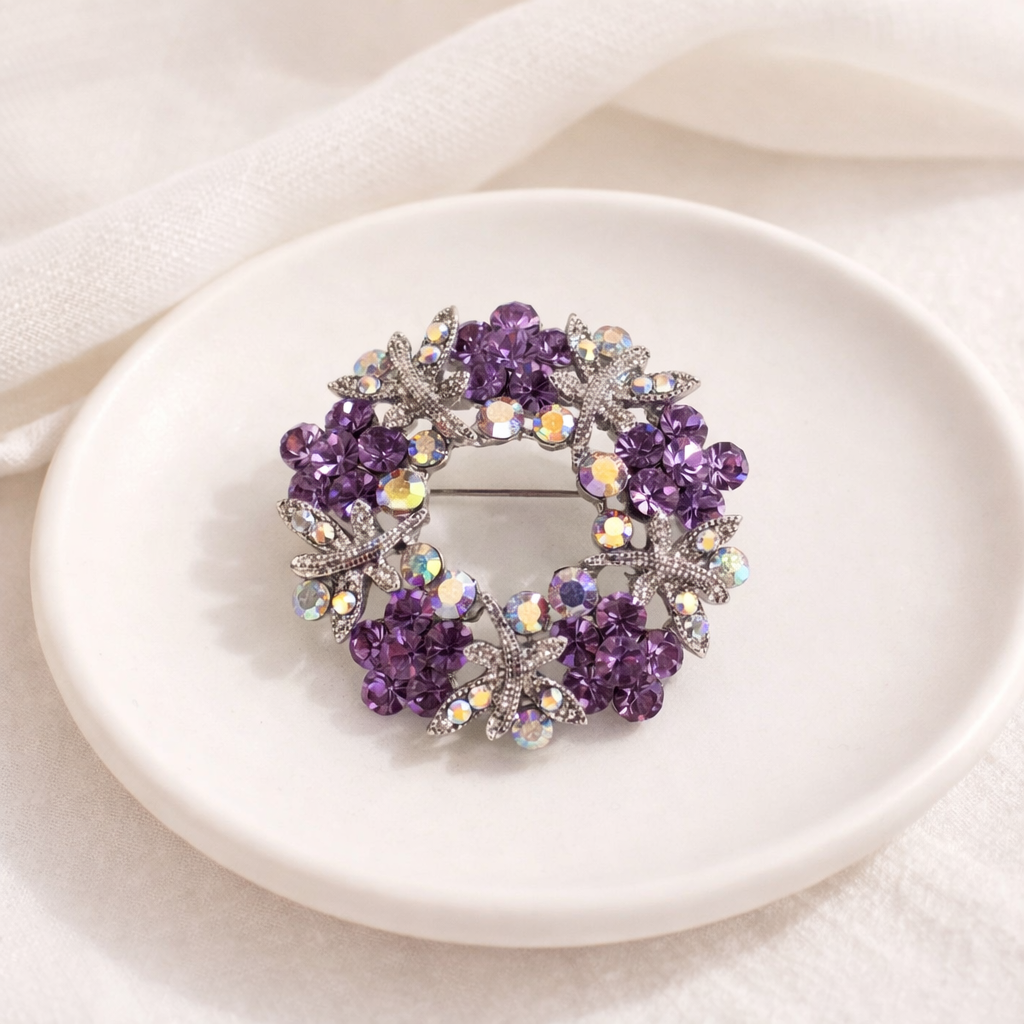 Swarovski Dragonfly Floral Incircal Brooch